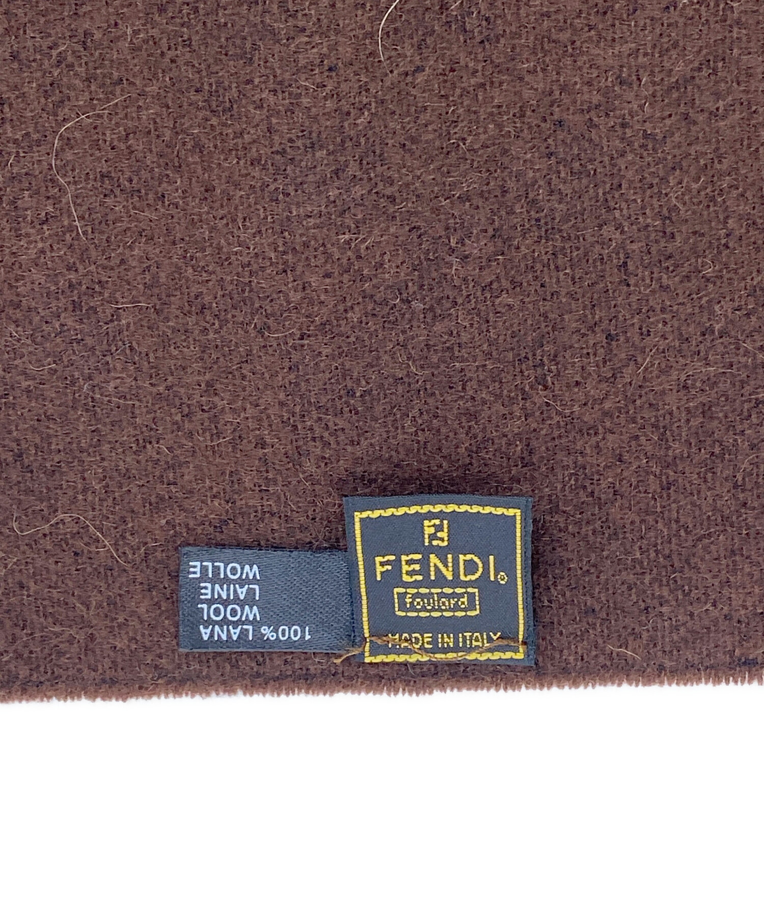 中古・古着通販】FENDI (フェンディ) マフラー ダークブラウン