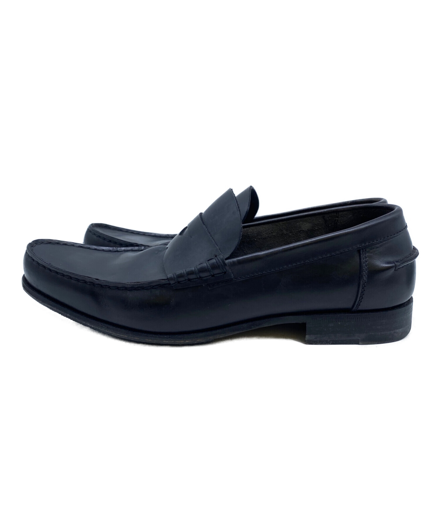 未使用に近い　PRADA ローファー 中古・古着通販】PRADA (プラダ) コインローファー ブラック サイズ:5