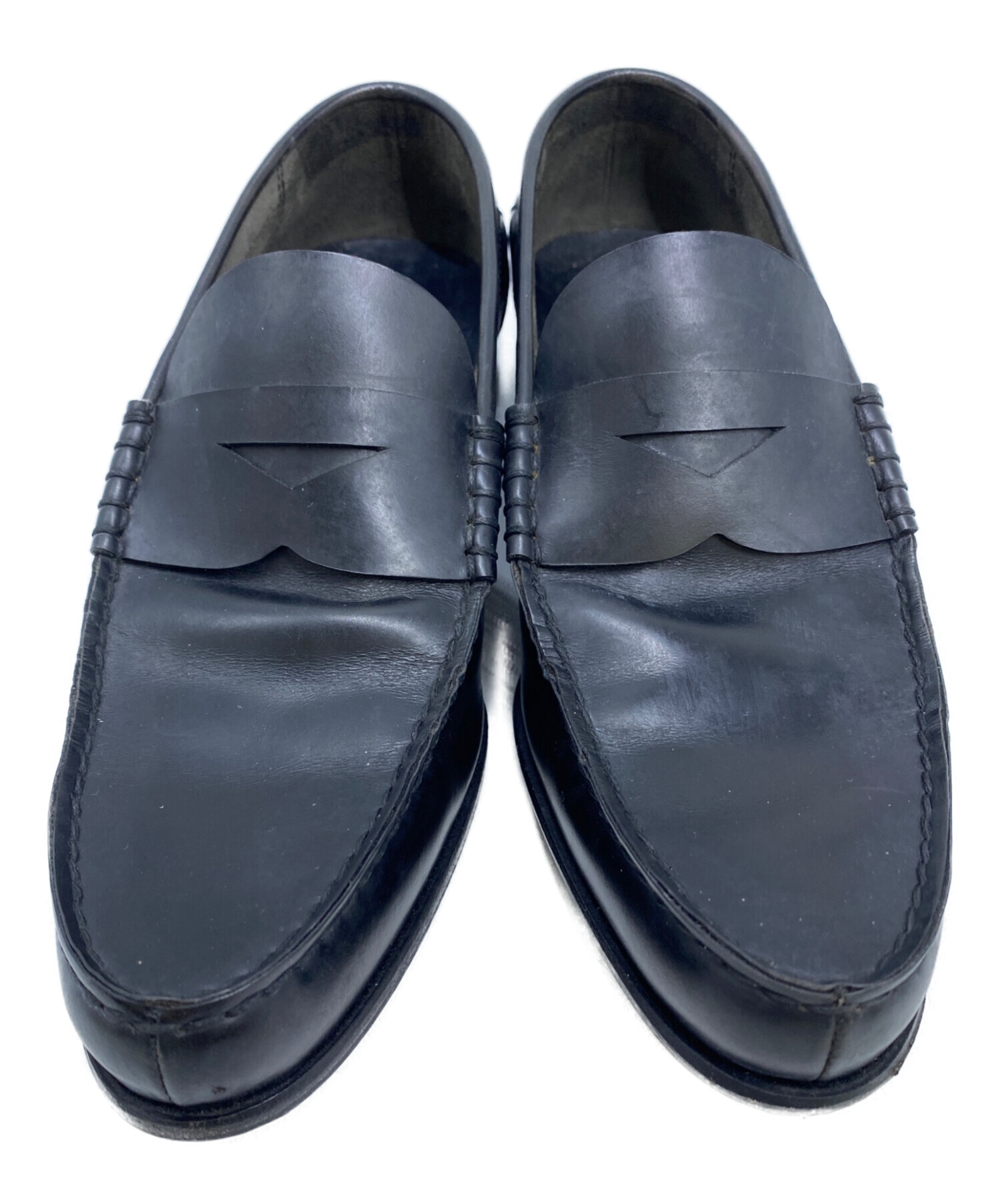 中古・古着通販】PRADA (プラダ) コインローファー ブラック サイズ:5