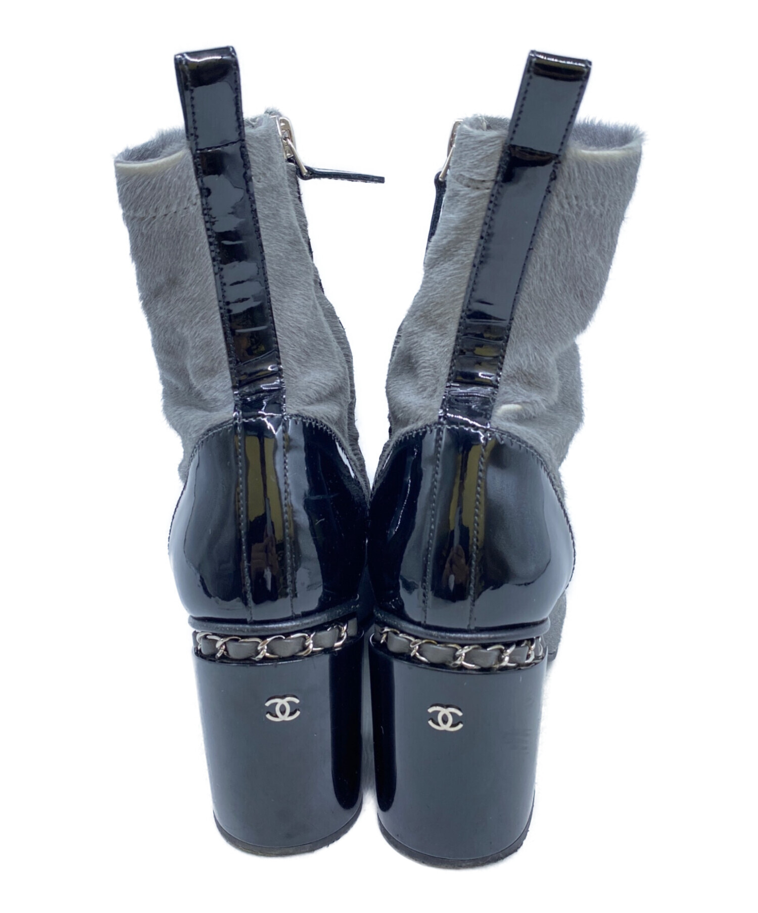 中古・古着通販】CHANEL (シャネル) CHAEL ココマークショートブーツ