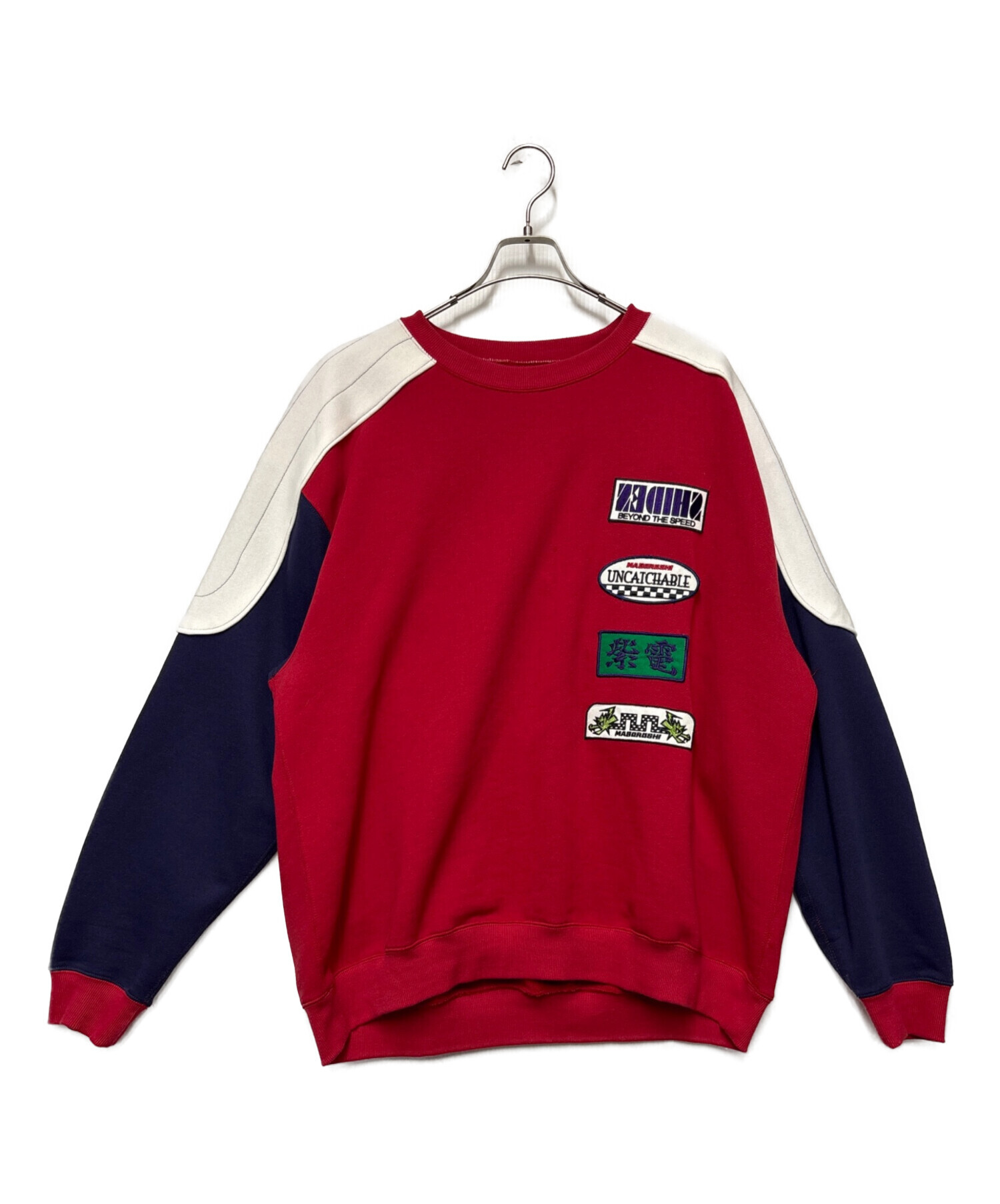 中古・古着通販】SHIDEN (シデン) MOTOR CYCLE SWEAT SHIRT レッド