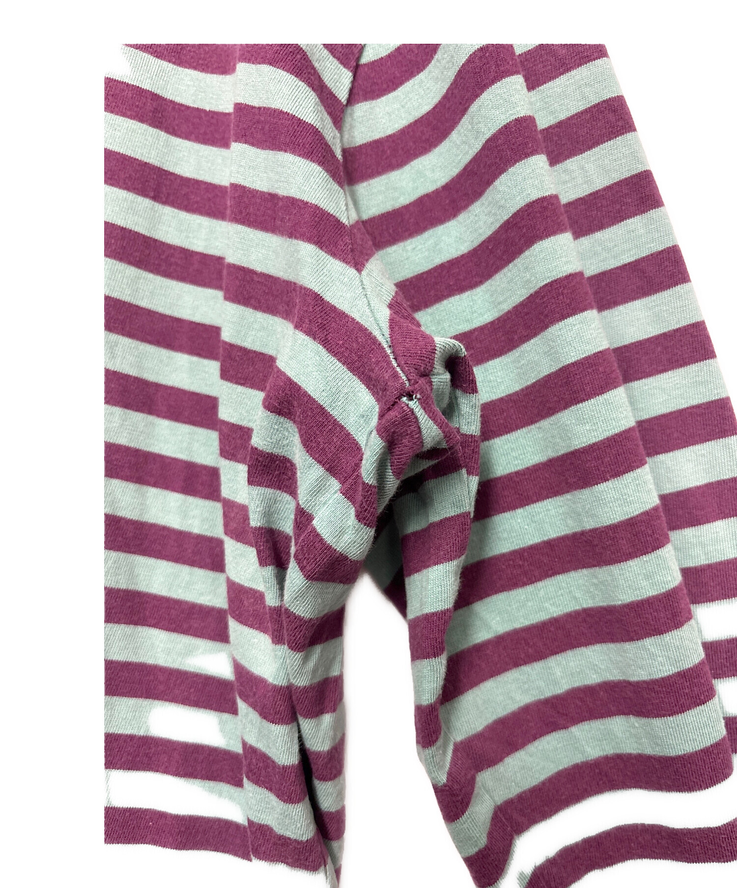 中古・古着通販】stussy (ステューシー) ボーダーカットソー パープル 
