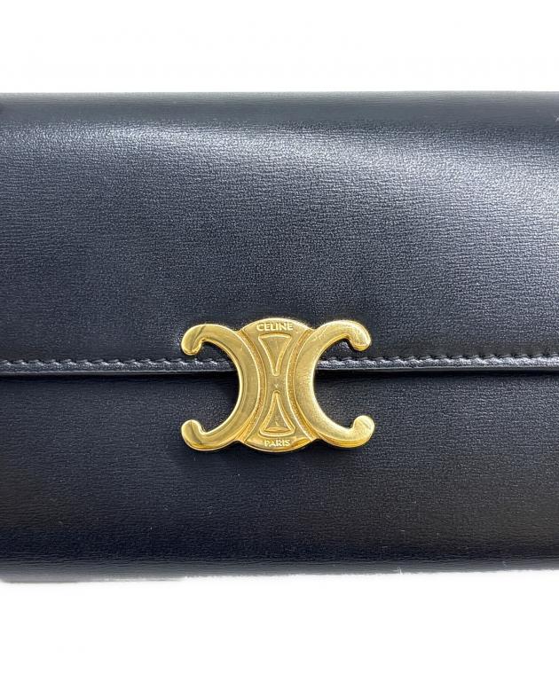 中古・古着通販】CELINE (セリーヌ) ラージフラップウォレット