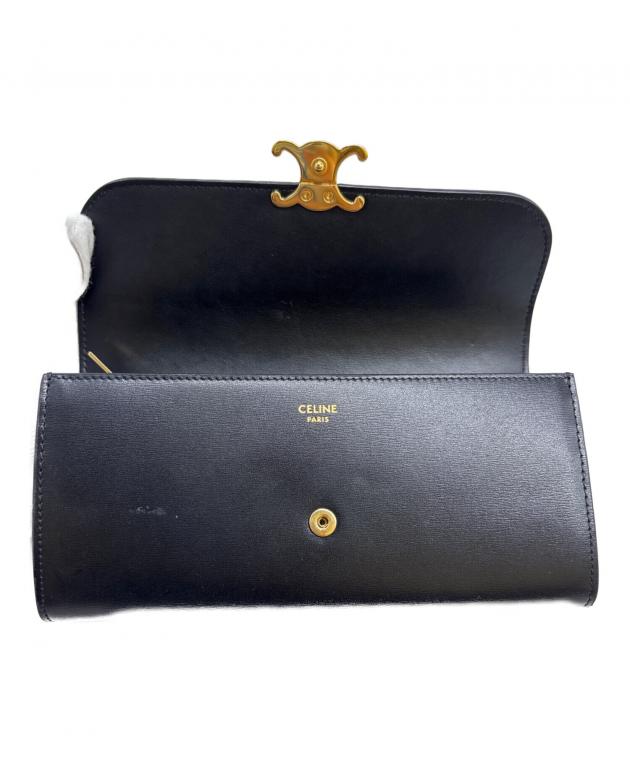 中古・古着通販】CELINE (セリーヌ) ラージフラップウォレット
