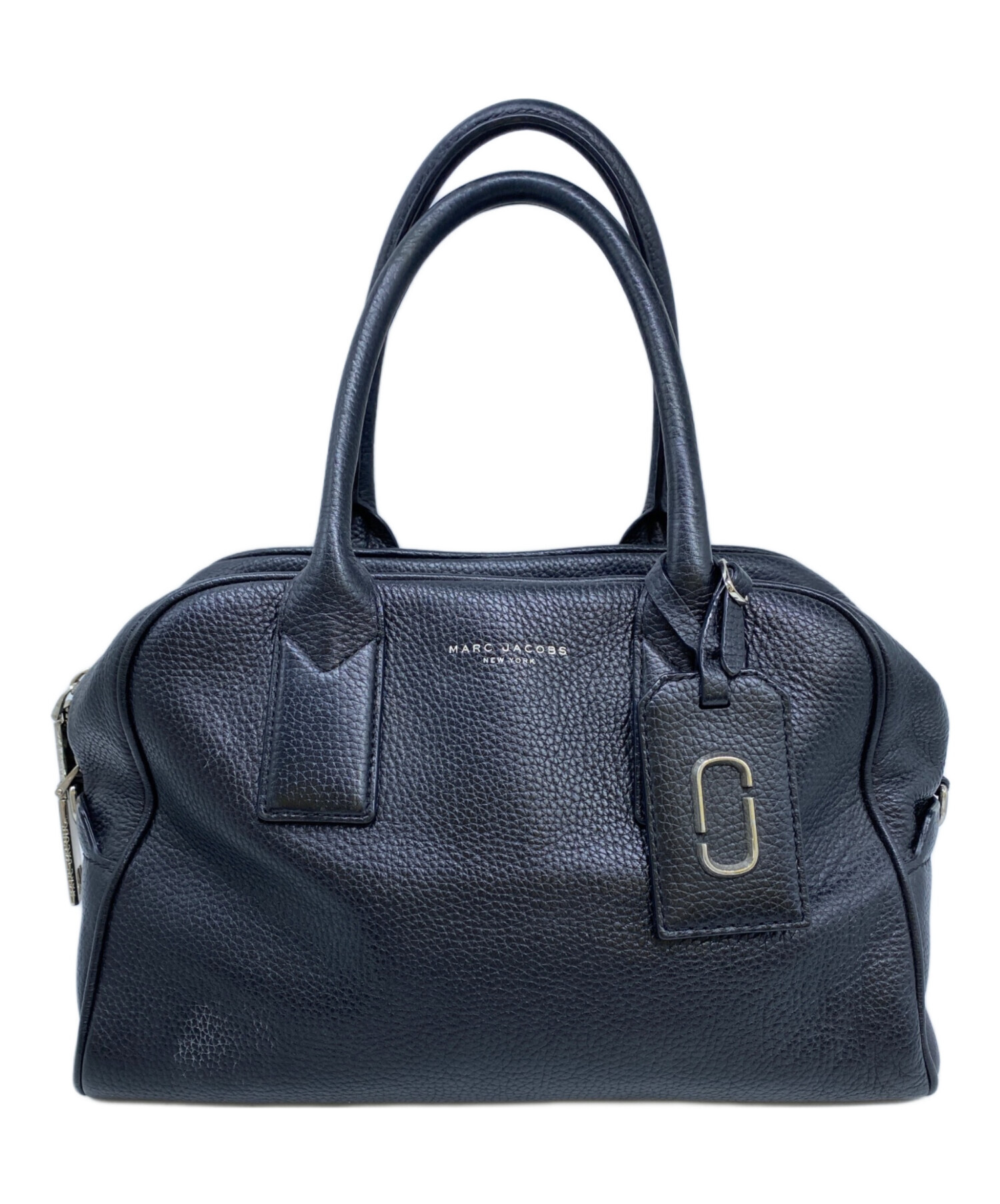 美品MARC JACOBSマークジェイコブス 2wayボストンバック ブラック 中古・古着通販】MARC JACOBS (マークジェイコブス) 2WAYミニボストン