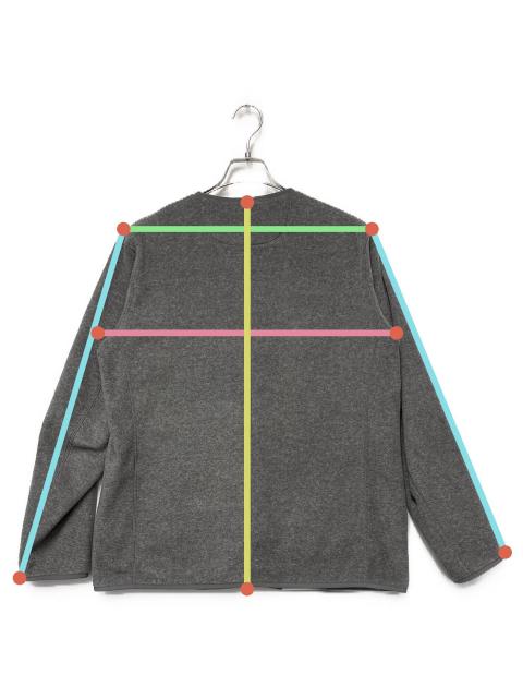 中古・古着通販】DANTON (ダントン) フリースカーディガン グレー