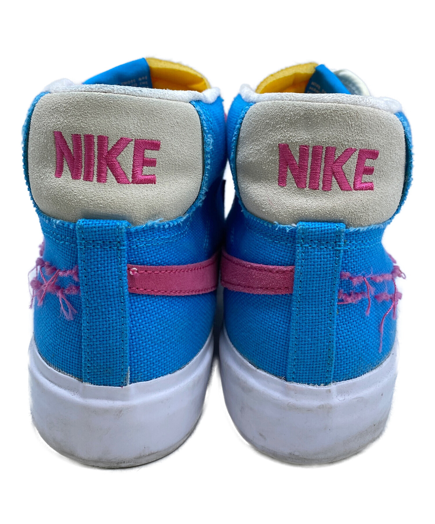 NIKE ナイキ スニーカー 26cm ブルー ピンク ハイカット 限定カラー 中古・古着通販】NIKE (ナイキ) ハイカットスニーカー ブルー×ピンク