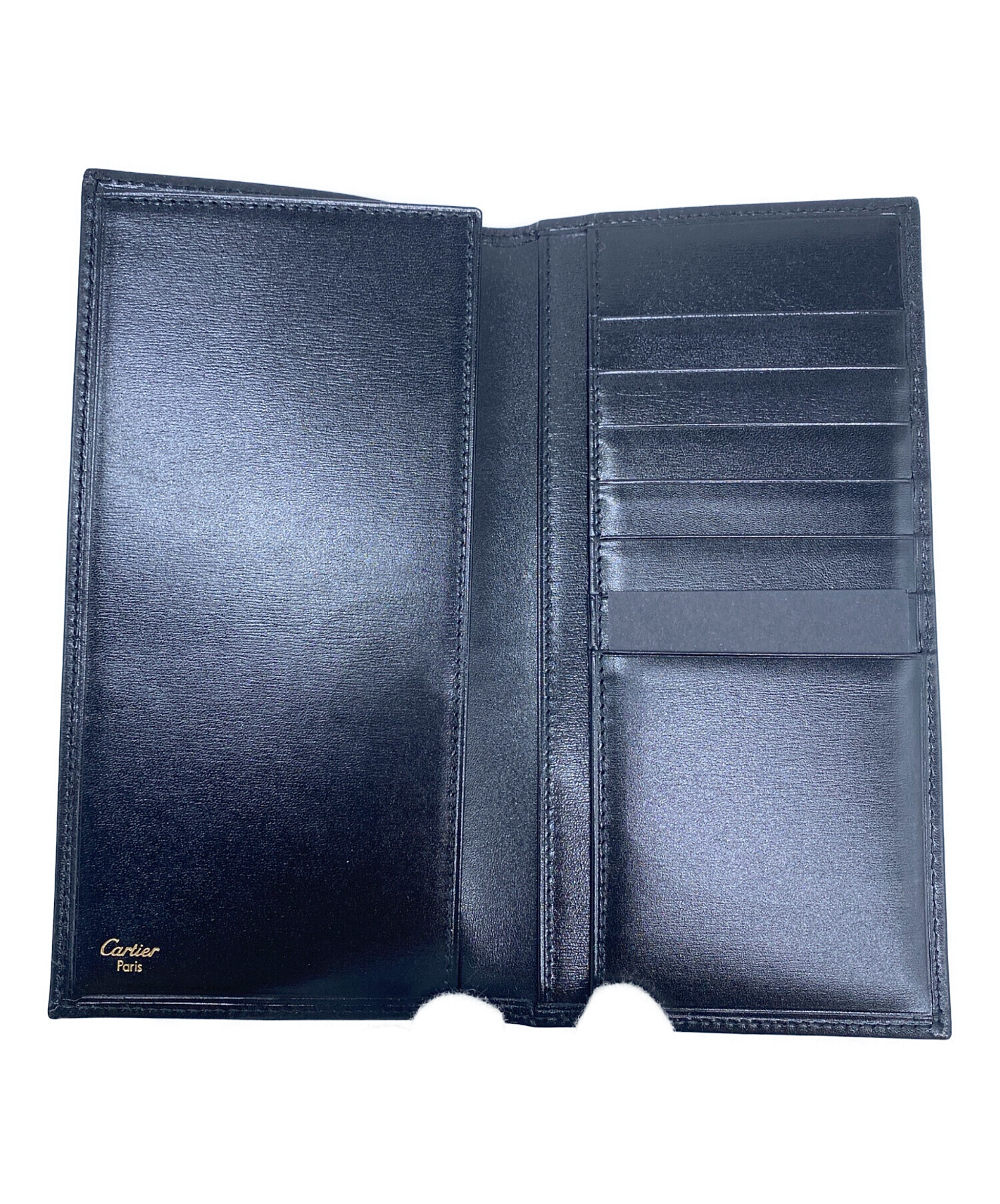 中古・古着通販】Cartier (カルティエ) 札入れ ブラック｜ブランド 