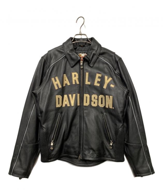 [在庫処分] 新品 Harley-Davidson ブラック レザージャケットM 中古・古着通販】HARLEY-DAVIDSON (ハーレーダビッドソン) レザー
