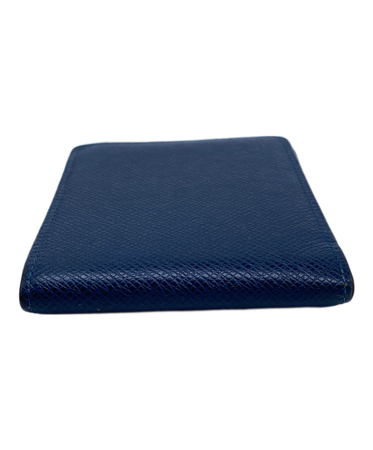 美品 LOUIS VUITTON 二つ折り財布 ネイビー 中古・古着通販】LOUIS VUITTON (ルイ ヴィトン) 2つ折り財布 ネイビー