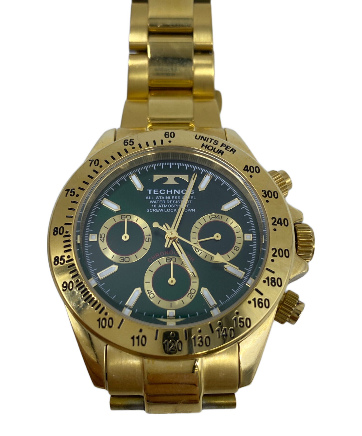 中古・古着通販】TECHNOS (テクノス) TECHNOS リストウォッチ グリーン