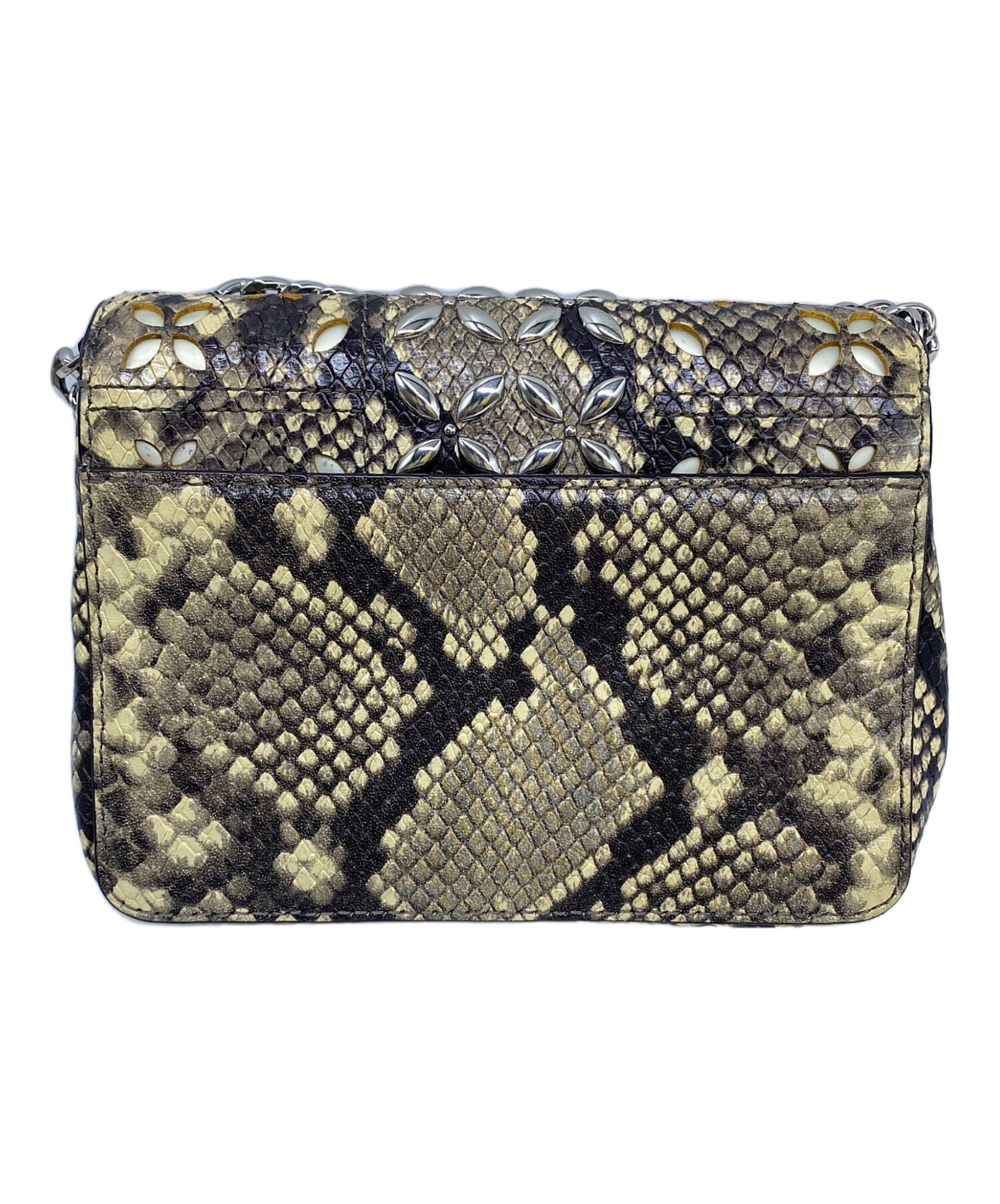 【希少】MICHAEL KORS　マイケルコース　 パイソン柄 バッグ　チェーン 中古・古着通販】MICHAEL KORS (マイケルコース) チェーンショルダー
