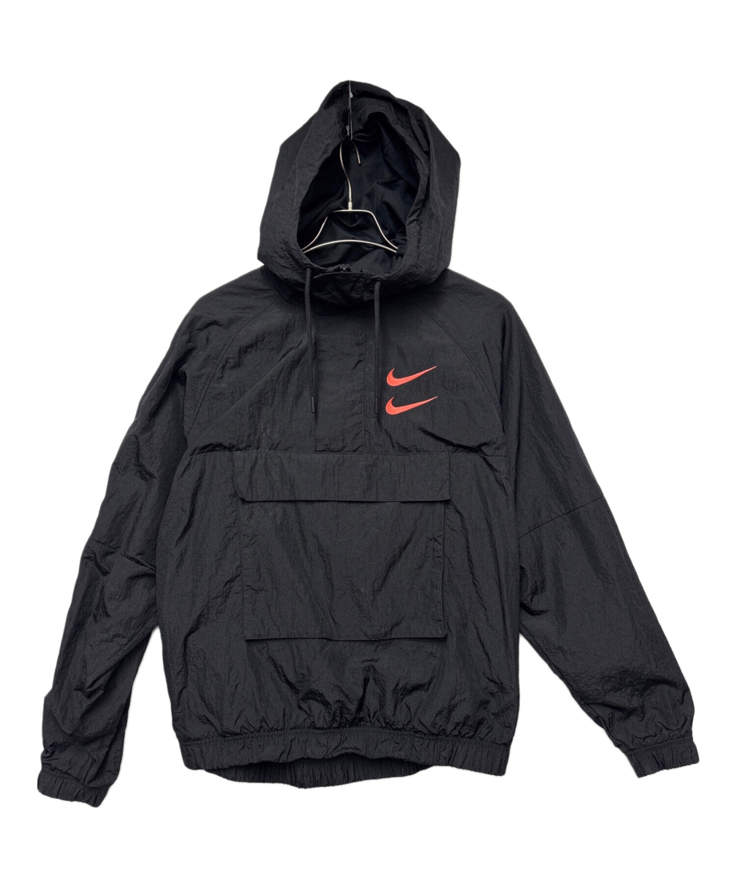 中古・古着通販】NIKE (ナイキ) アノラックパーカー ブラック サイズ:L