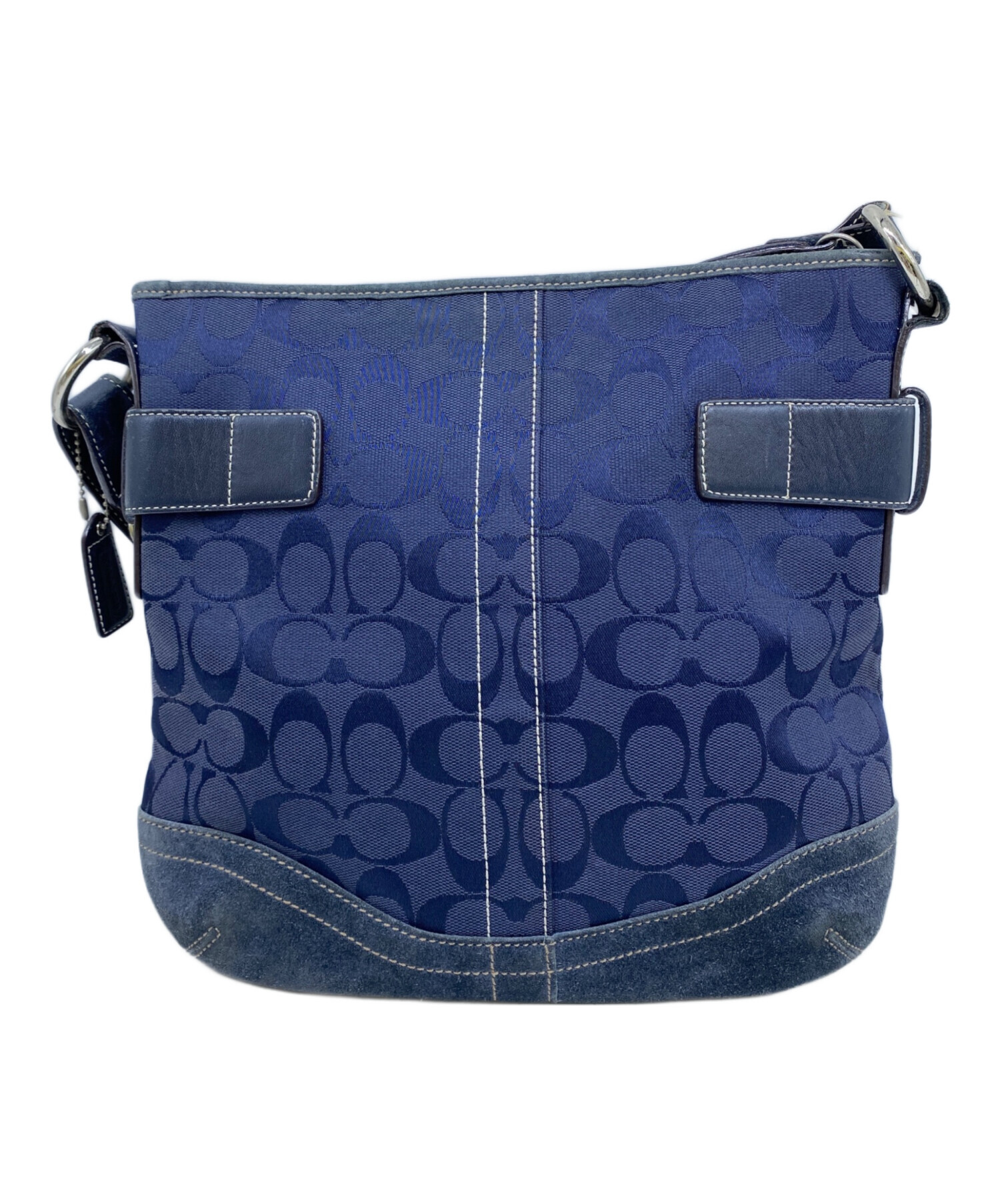 中古・古着通販】COACH (コーチ) ショルダーバッグ ネイビー｜ブランド