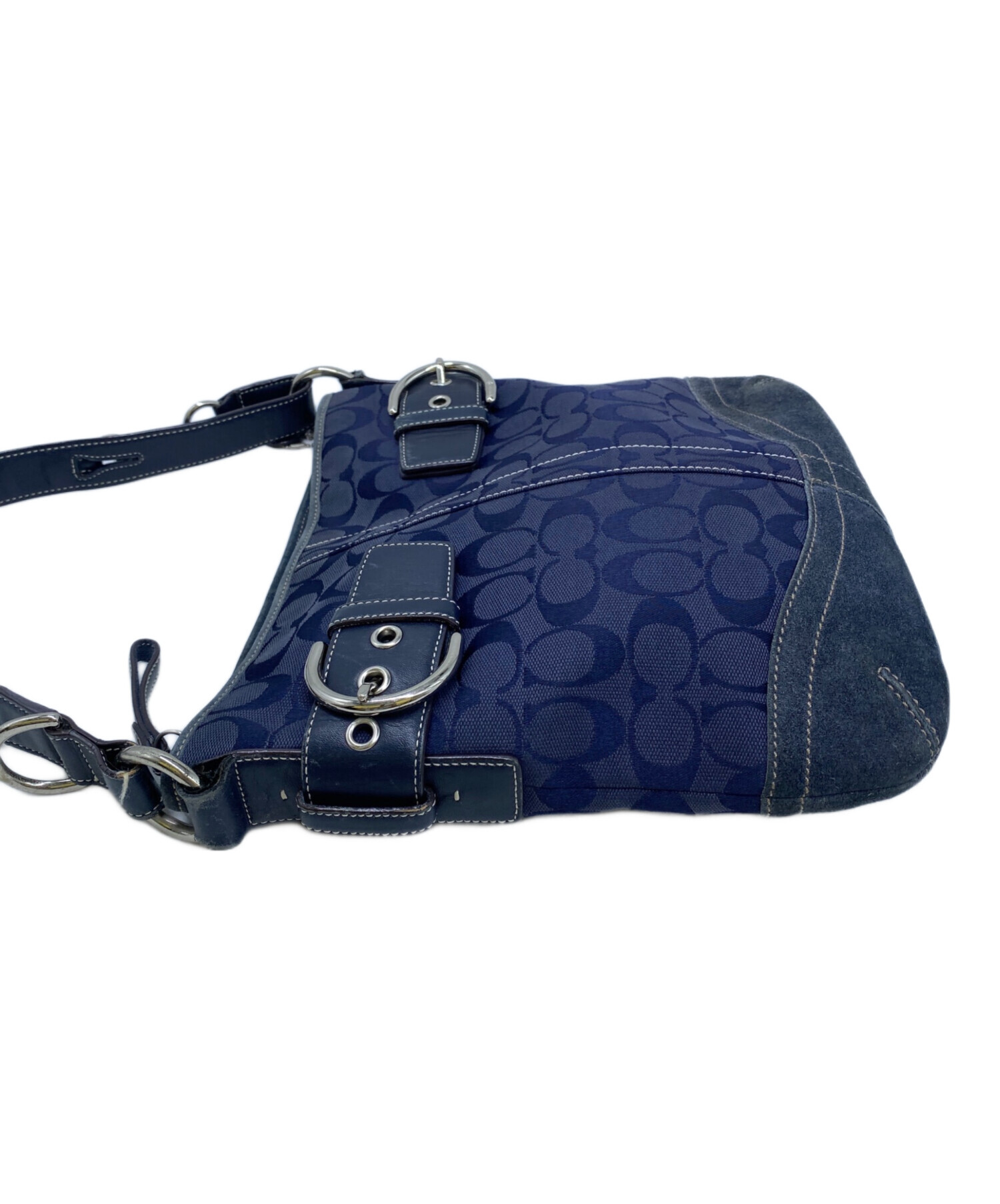 中古・古着通販】COACH (コーチ) ショルダーバッグ ネイビー｜ブランド
