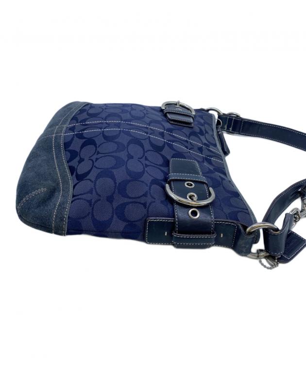 中古・古着通販】COACH (コーチ) ショルダーバッグ ネイビー｜ブランド