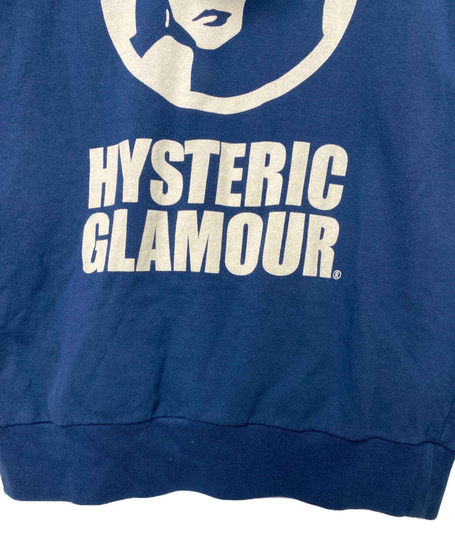 ヒステリックグラマー ジャガードパーカー ブルー HYSTERIC GLAMOUR