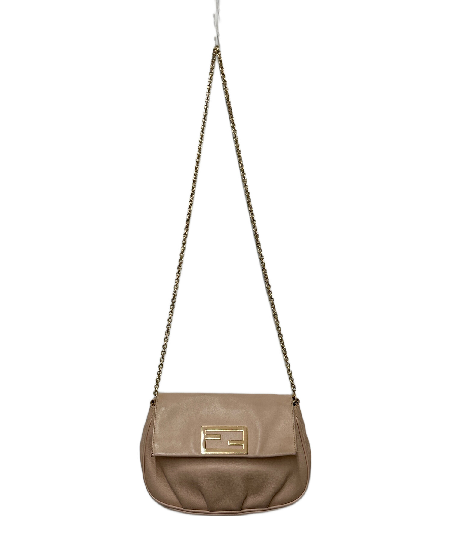 中古・古着通販】FENDI (フェンディ) チェーンショルダーバッグ ピンク