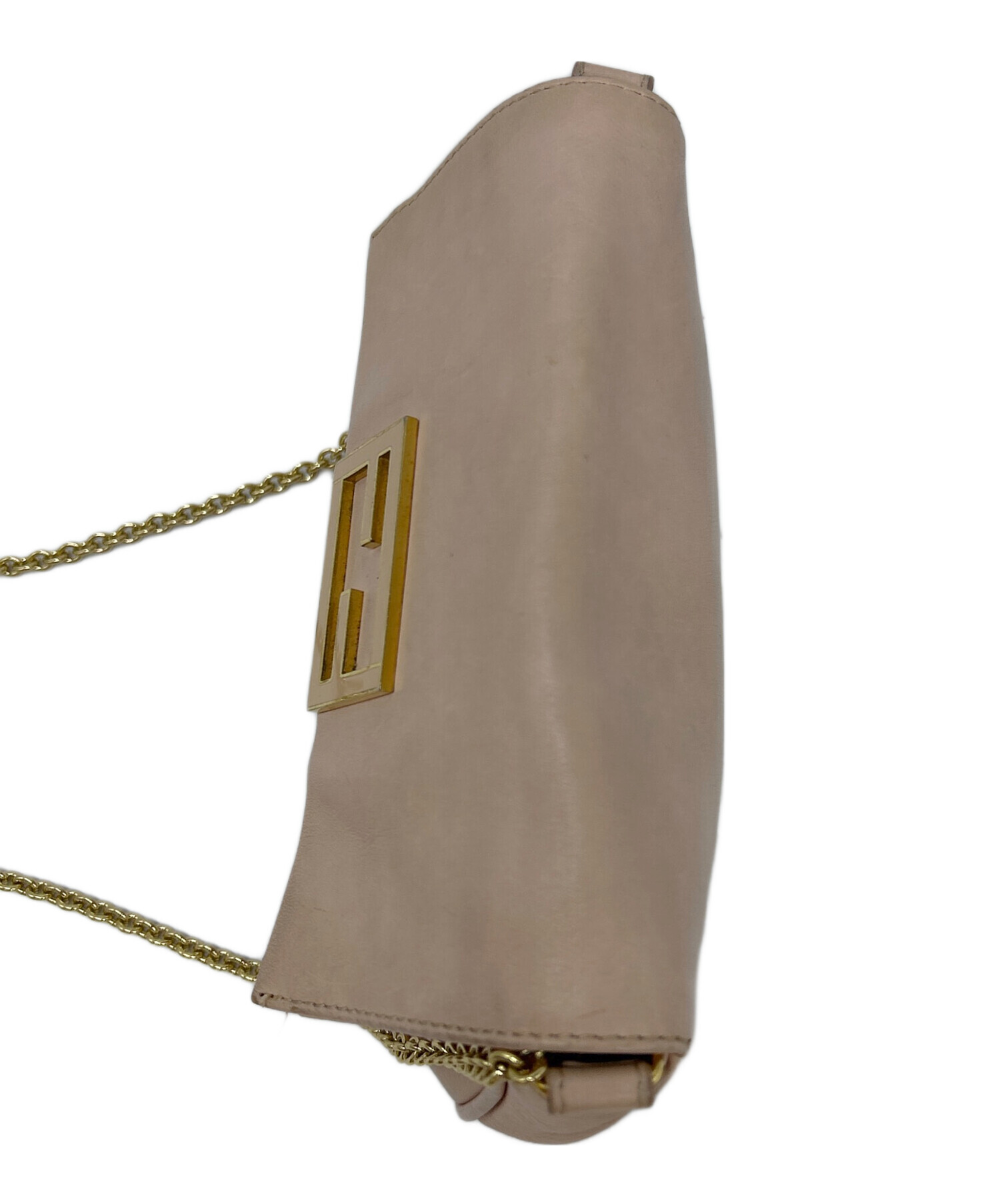 中古・古着通販】FENDI (フェンディ) チェーンショルダーバッグ ピンク