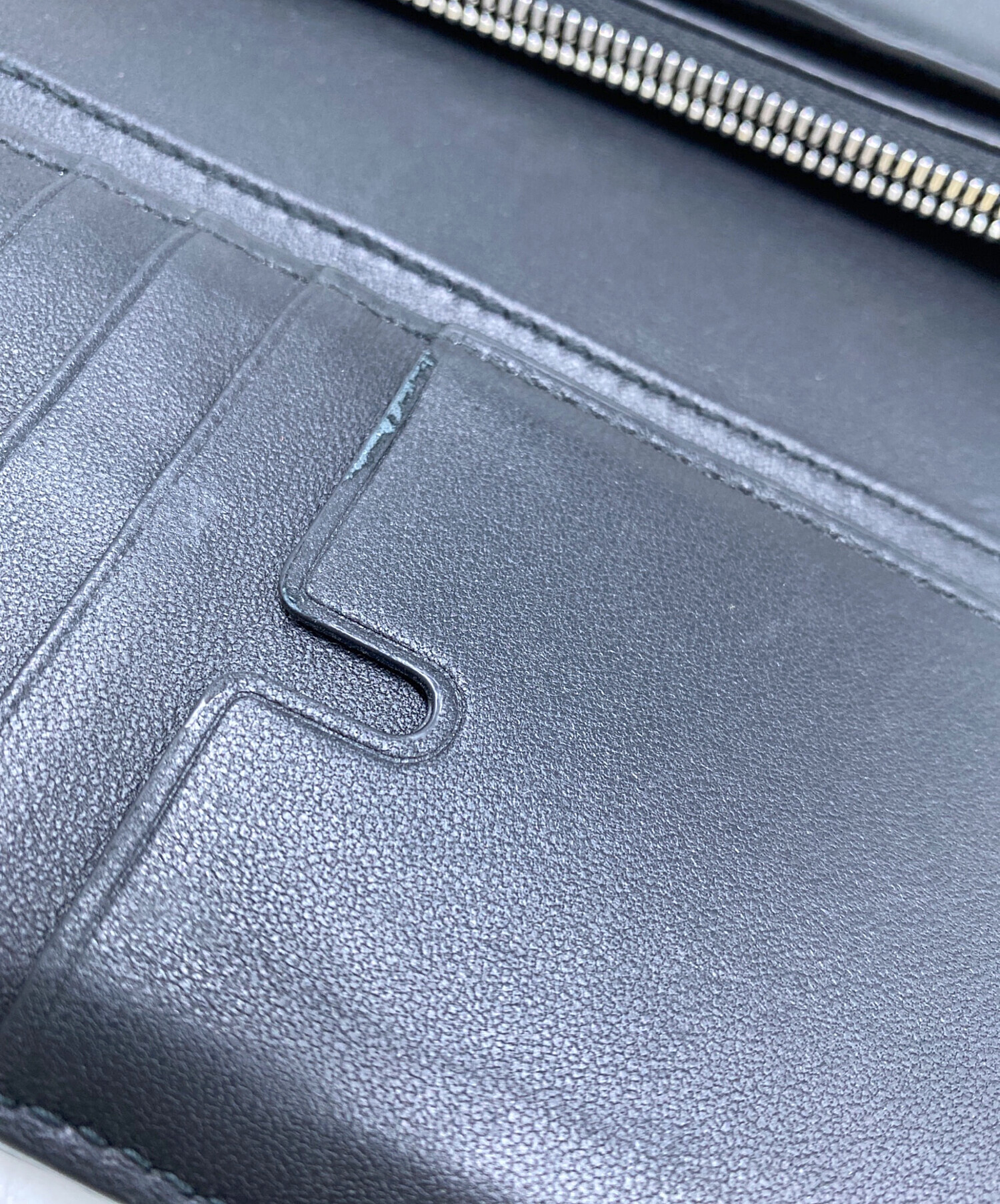 中古・古着通販】BURBERRY (バーバリー) 2つ折り長財布 ブラック
