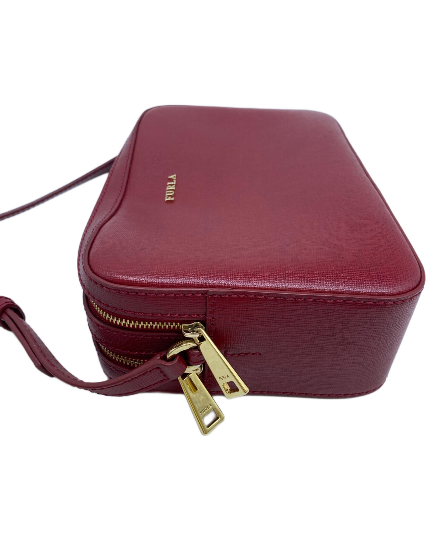 ※お値下げ中【ほぼ未使用】FURLA ショルダーバッグ　フルラ 中古・古着通販】FURLA (フルラ) ショルダーバッグ レッド｜ブランド