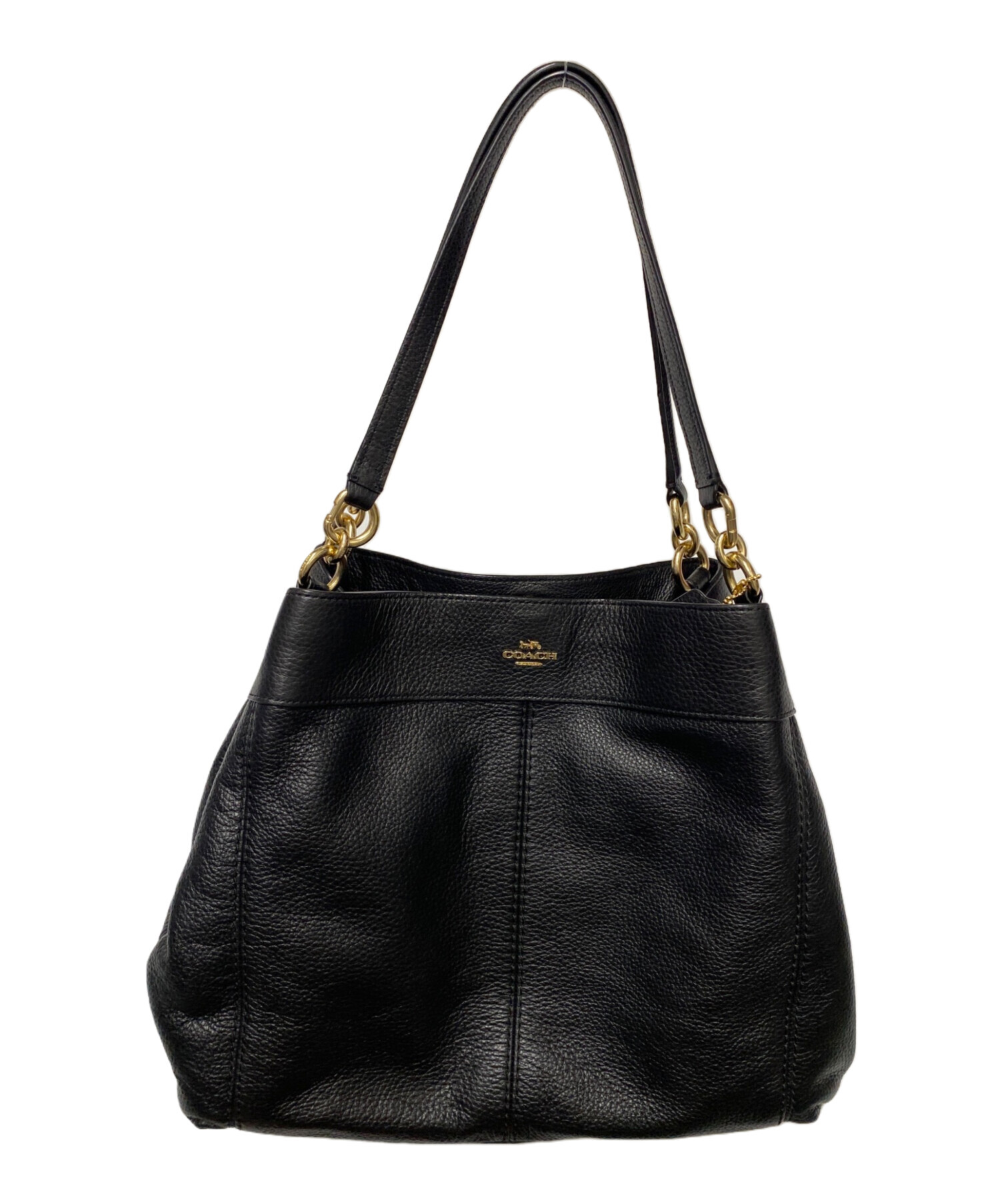 COACH ハンドバッグ 中古品 中古・古着通販】COACH (コーチ) ハンドバッグ ブラック｜ブランド