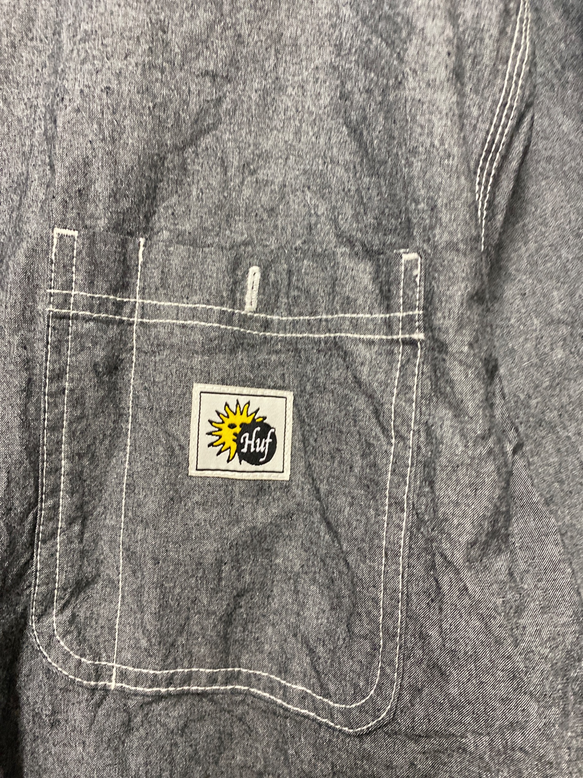 中古・古着通販】HUF (ハフ) HUF 長袖シャツ グレー サイズ:XL