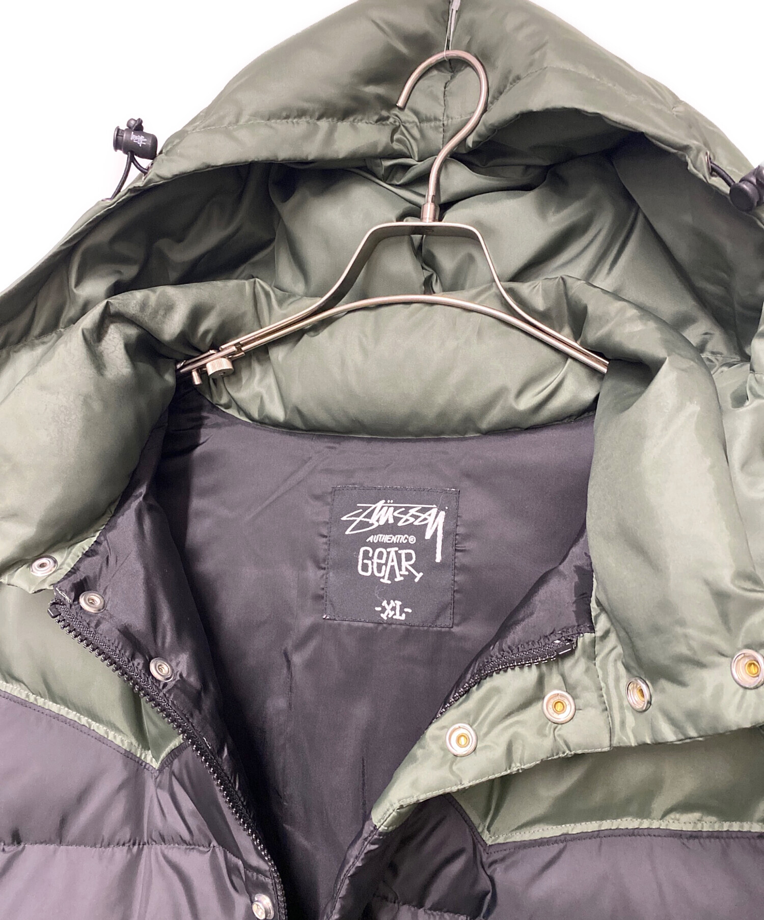 中古・古着通販】stussy (ステューシー) ダウンジャケット オリーブ
