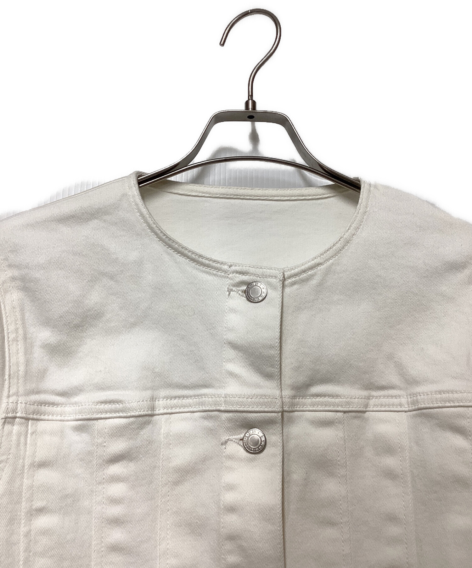 中古・古着通販】ANAYI (アナイ) ストレッチデニムノーカラー デニム