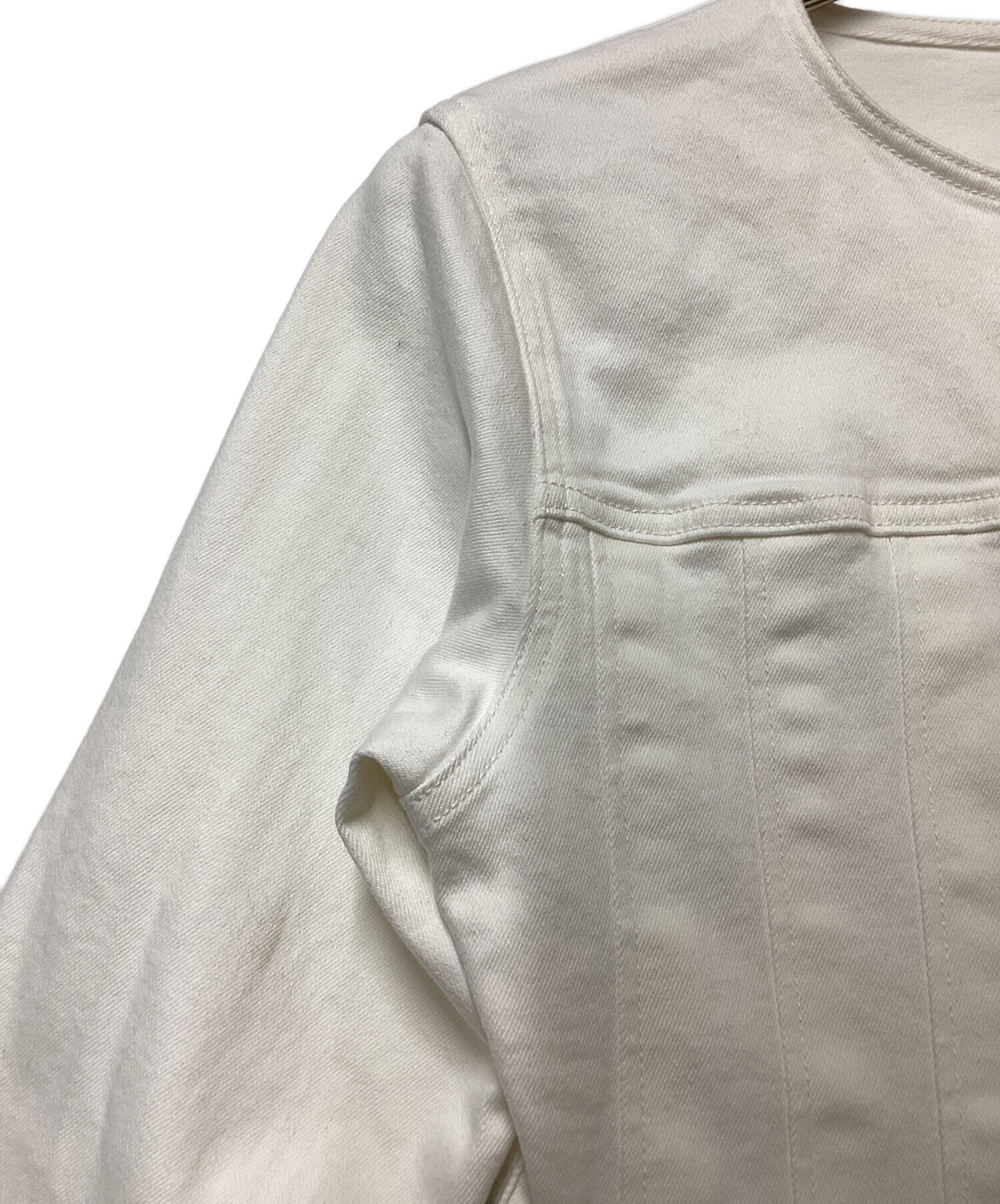 中古・古着通販】ANAYI (アナイ) ストレッチデニムノーカラー デニム