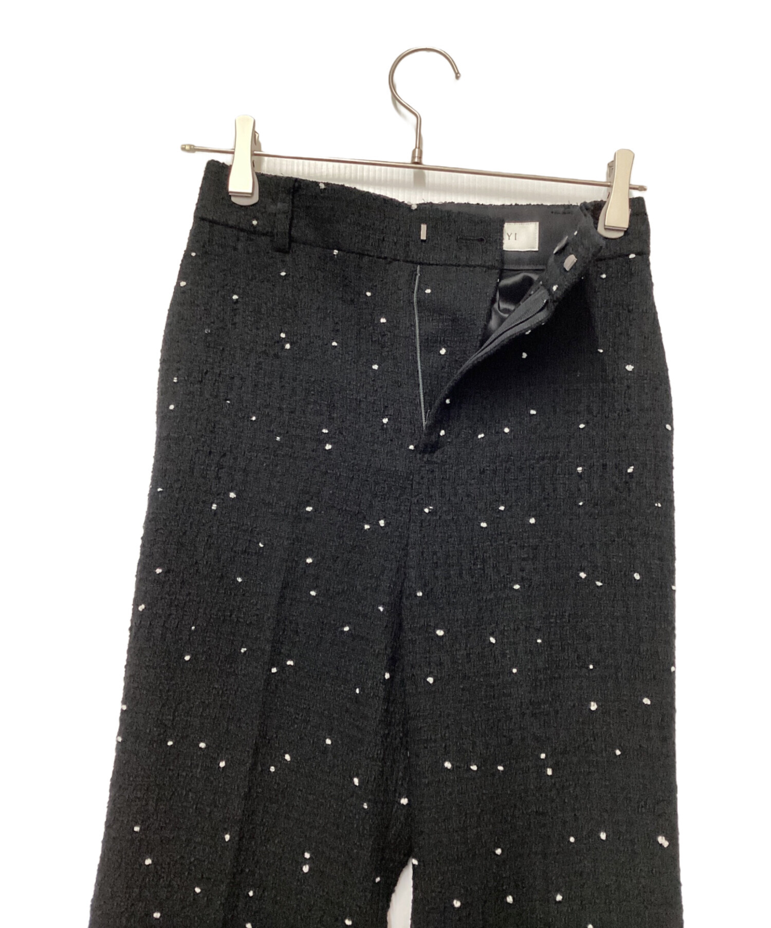 中古・古着通販】ANAYI (アナイ) ミニドットツイードワイドパンツ
