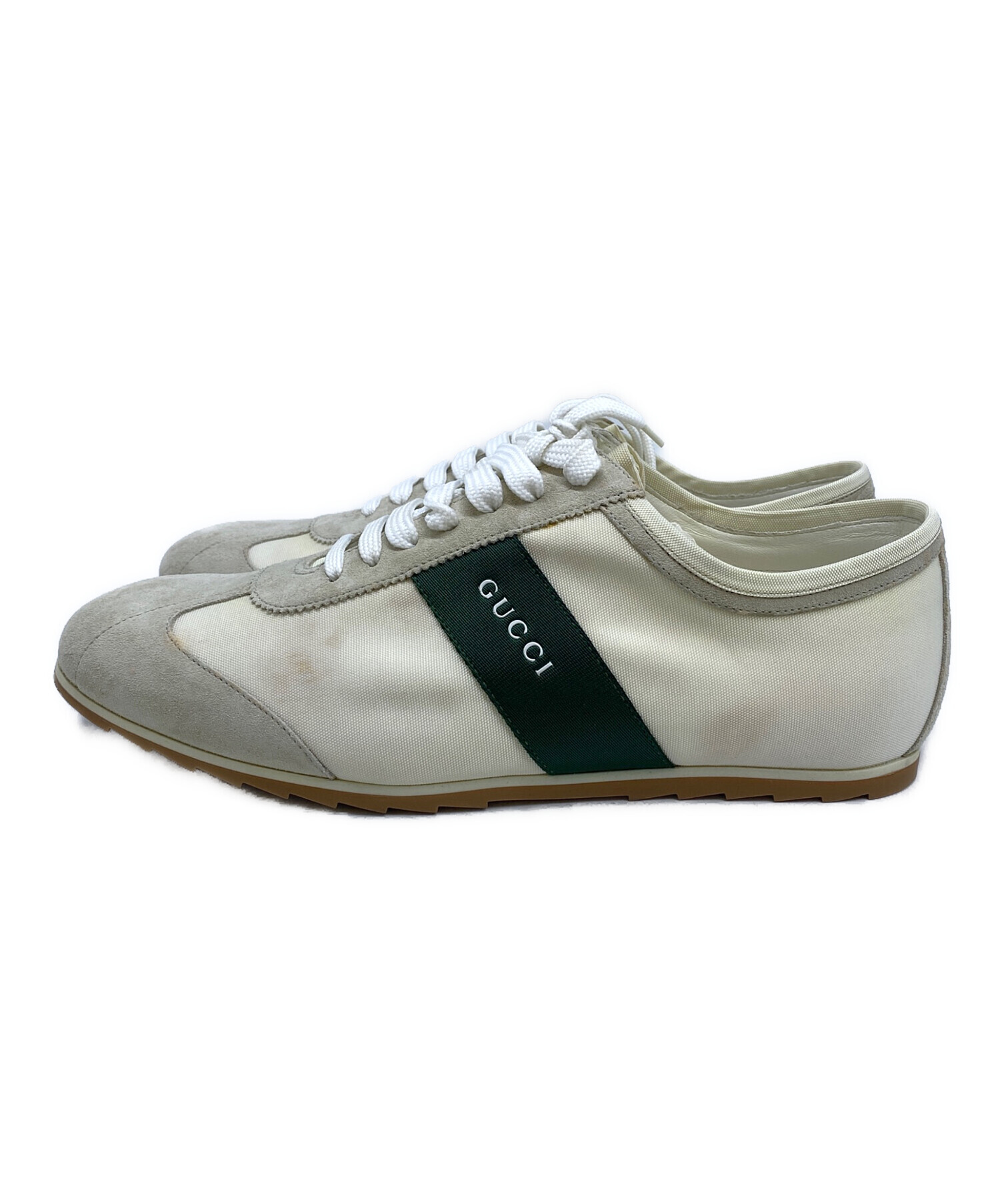 中古・古着通販】GUCCI (グッチ) スニーカー ホワイト サイズ:size 43