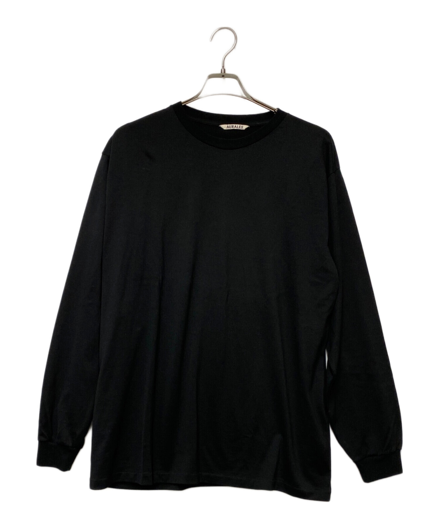 中古・古着通販】AURALEE (オーラリー) 長袖カットソー ブラック