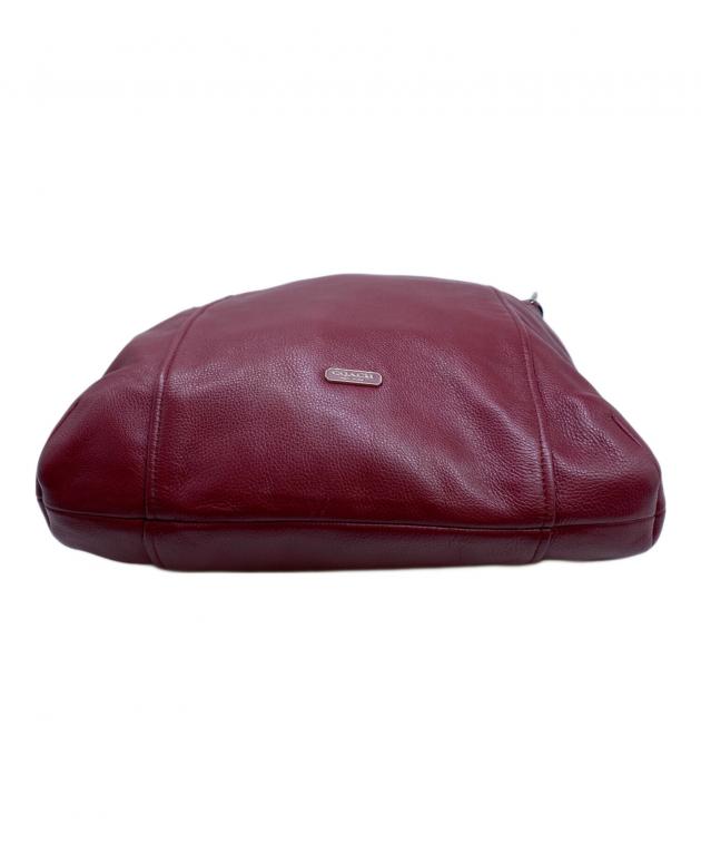 中古・古着通販】COACH (コーチ) 2WAYショルダーバッグ レッド 中古・古着通販】COACH (コーチ) 2WAYショルダーバッグ レッド