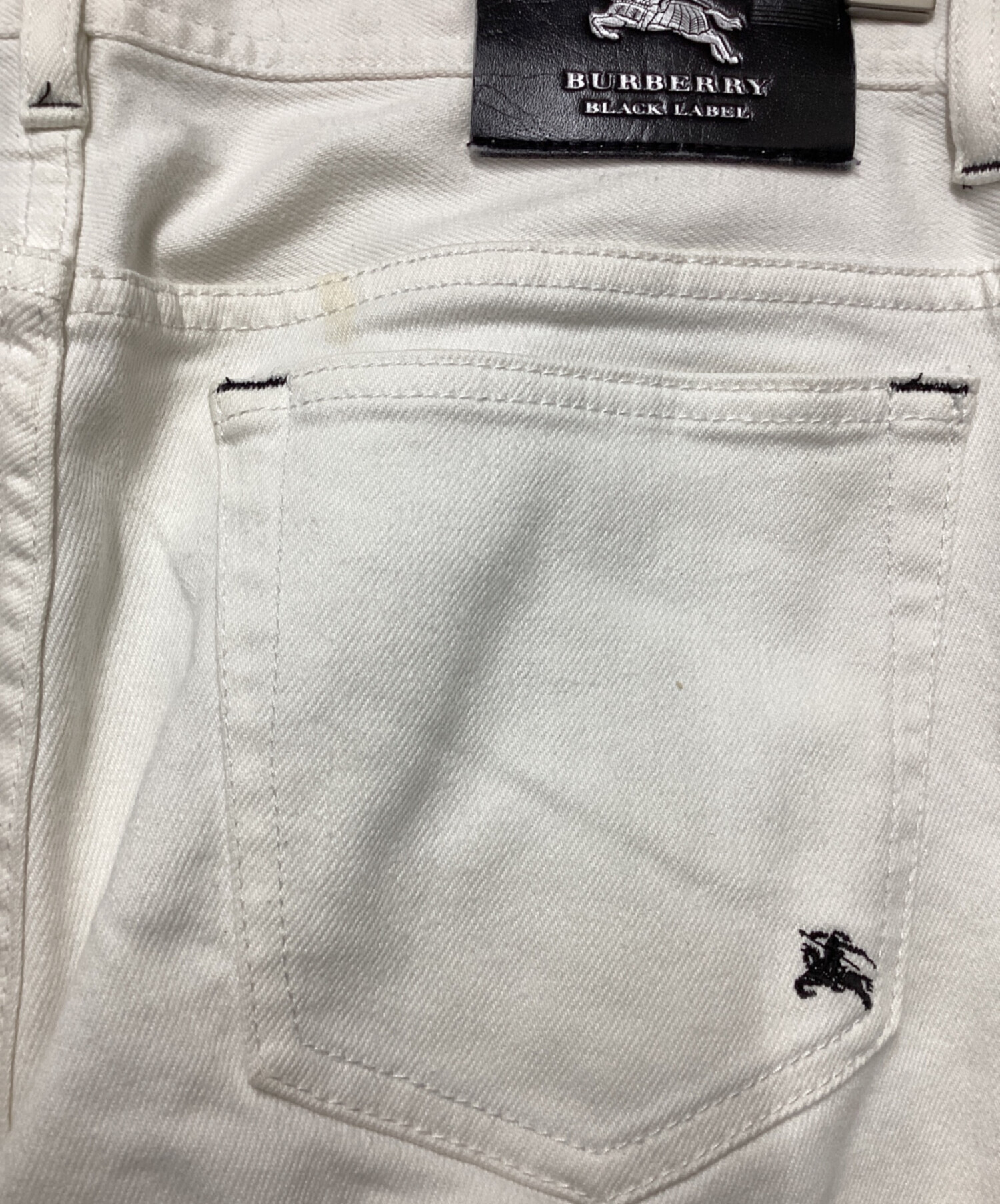 新品タグ付きBURBERRY オーガニックコットン パンツ 2Y 中古・古着通販】BURBERRY BLACK LABEL (バーバリーブラックレーベル