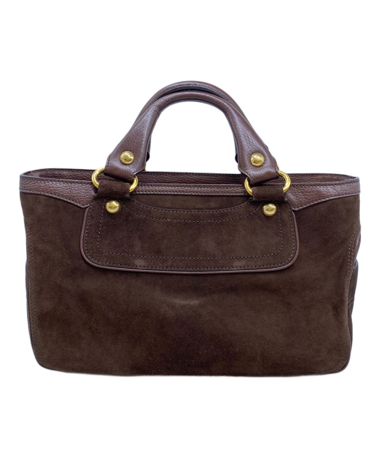 中古・古着通販】CELINE (セリーヌ) ハンドバッグ ブラウン｜ブランド 