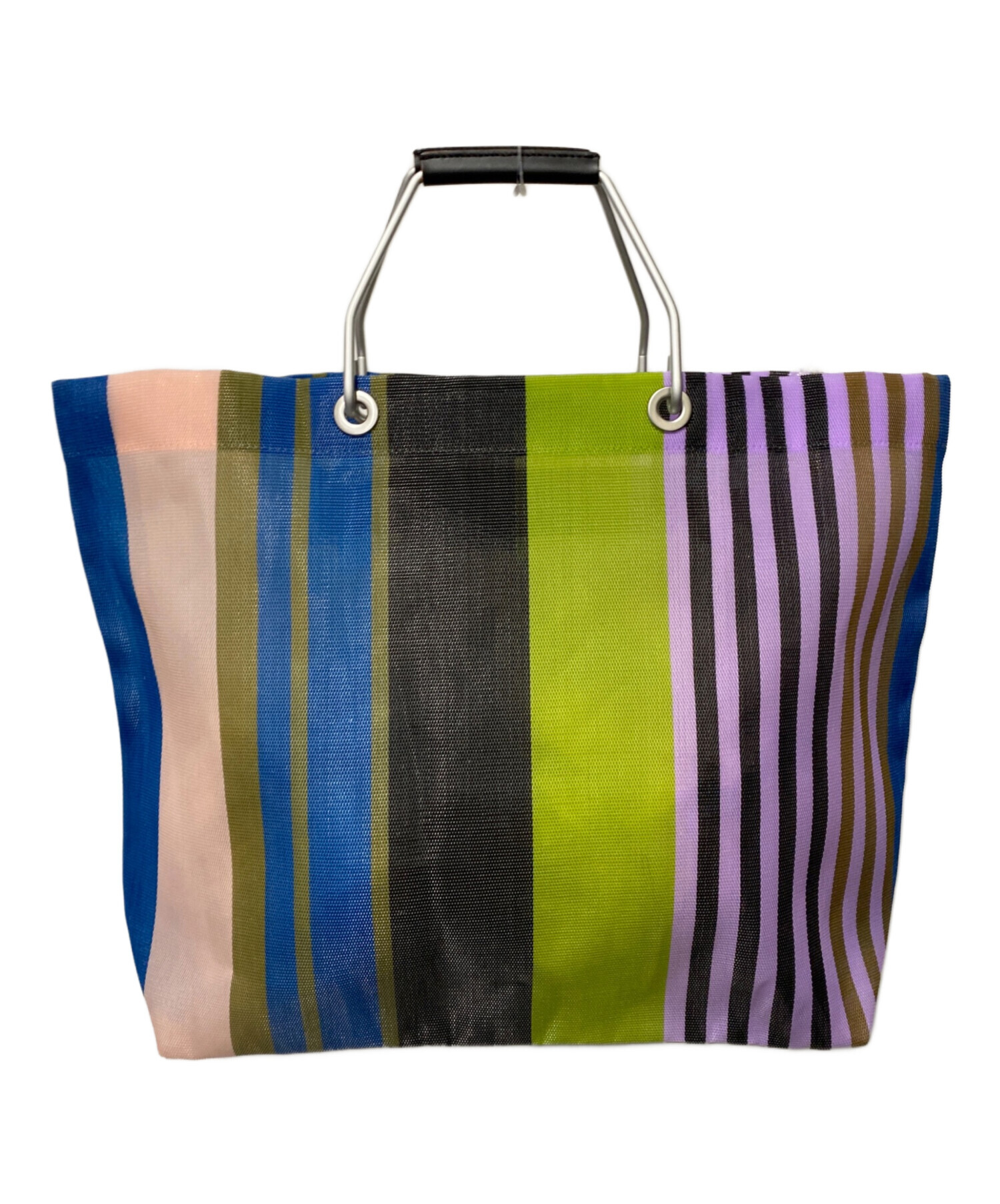 MARNI /MARKET STRIPE BAG |マルチカラー 中古・古着通販】MARNI (マルニ) MARKET STRIPE BAG マルチカラー
