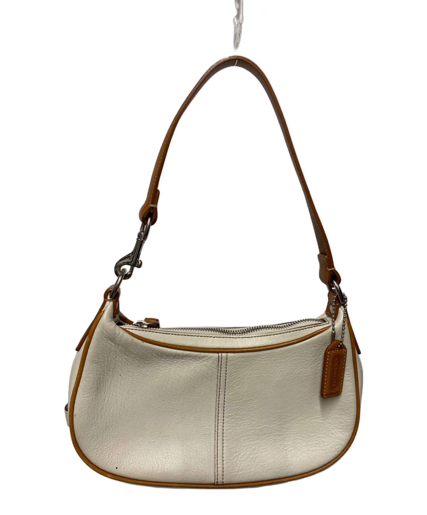 中古・古着通販】COACH (コーチ) ワンショルダーバッグ ベージュ 