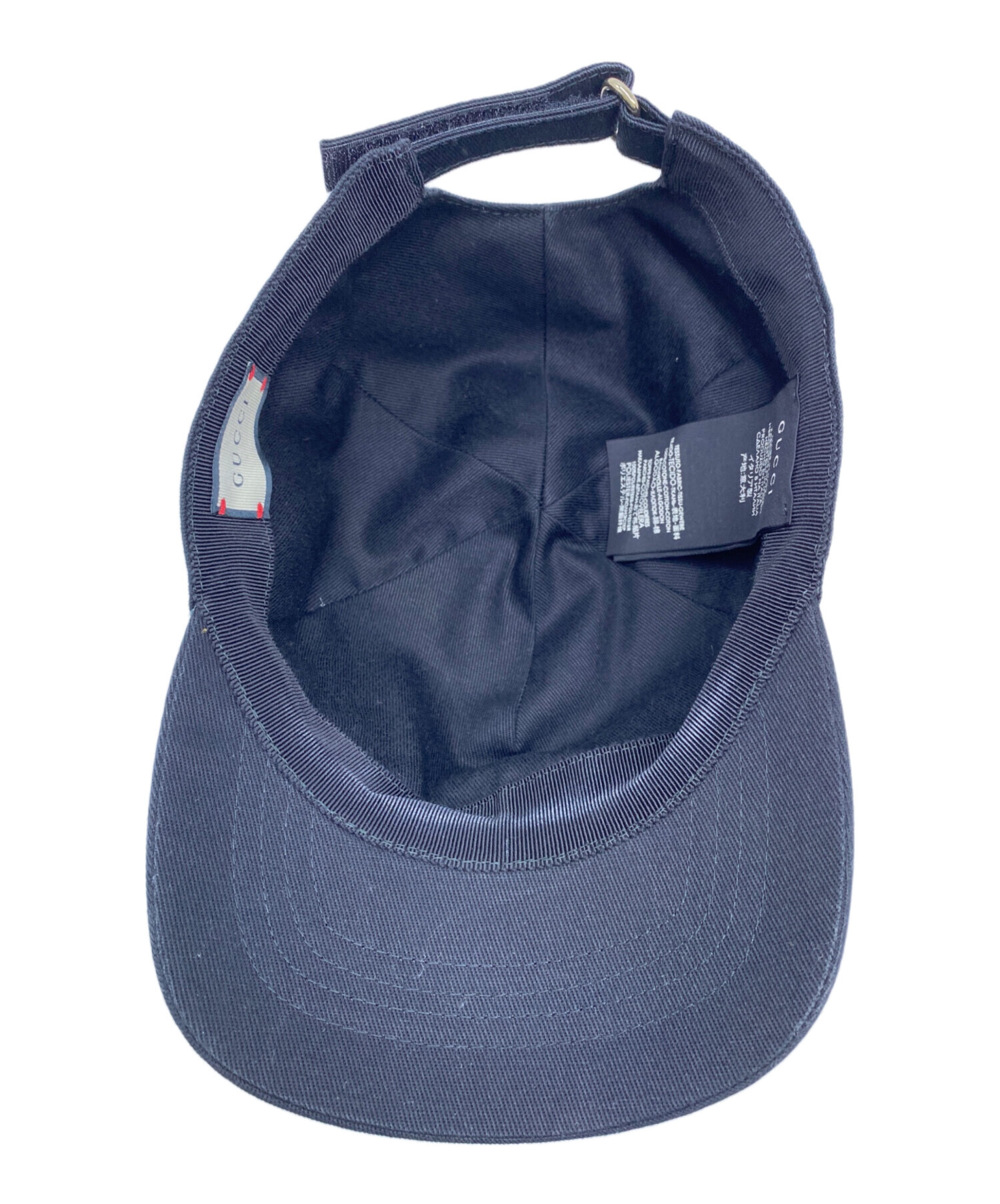中古・古着通販】GUCCI (グッチ) キャップ ブラック｜ブランド・古着