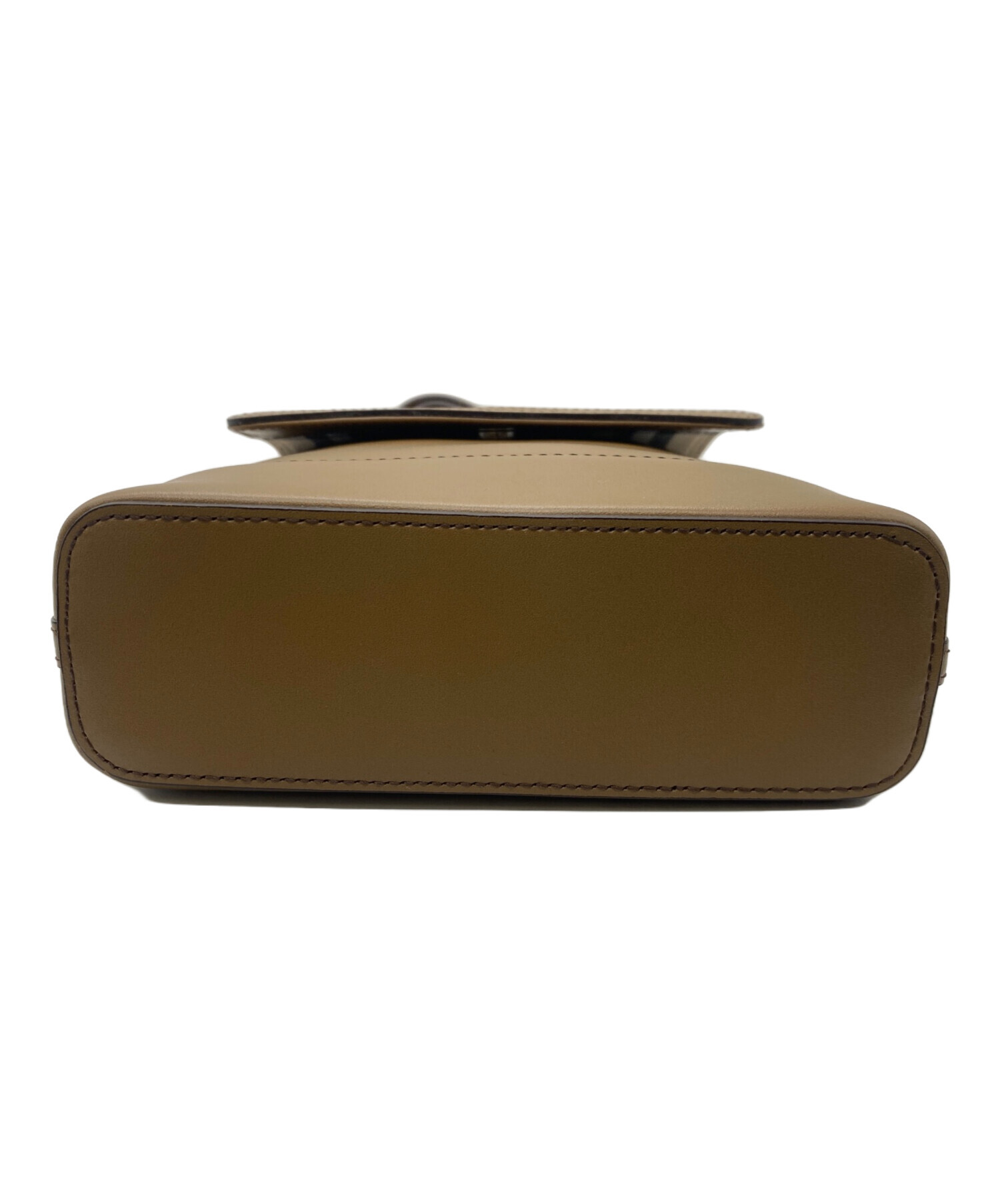 Burberry 2way ショルダーバッグ ブラウン レザー 中古・古着通販】BURBERRY (バーバリー) レザーショルダーバッグ