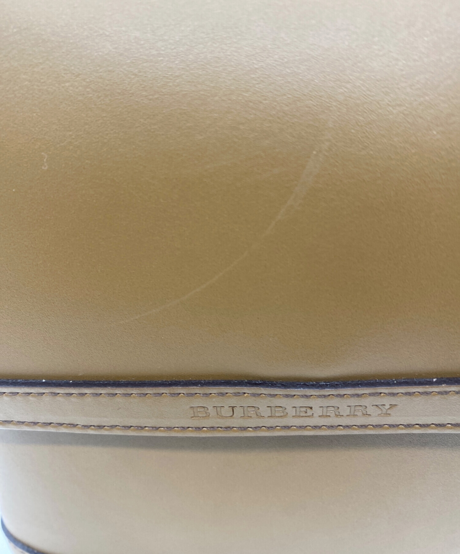 中古・古着通販】BURBERRY (バーバリー) レザーショルダーバッグ