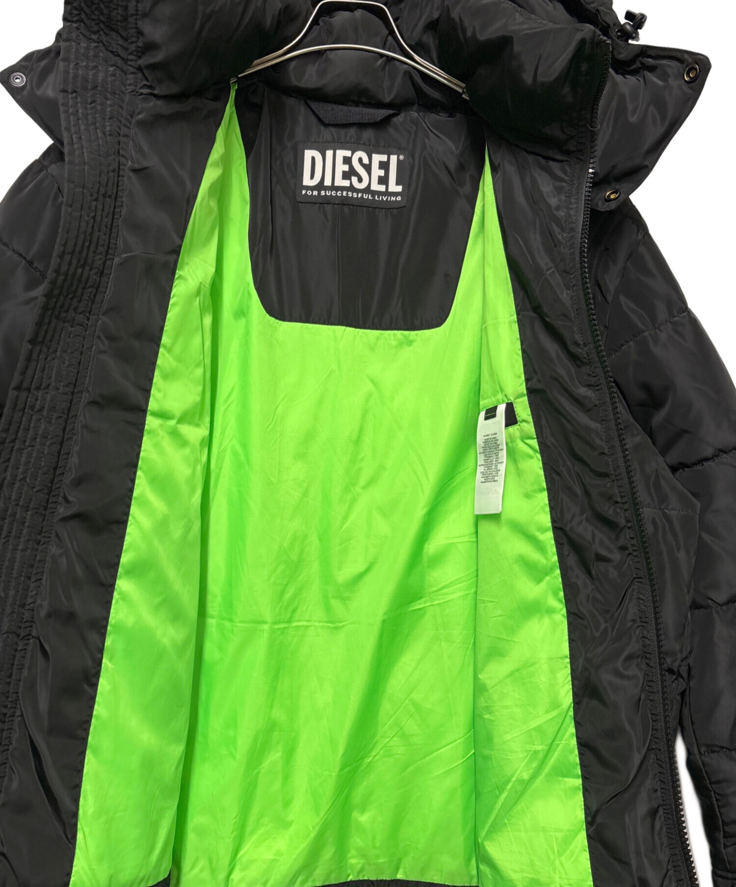 中古・古着通販】DIESEL (ディーゼル) ダウンジャケット ブラック