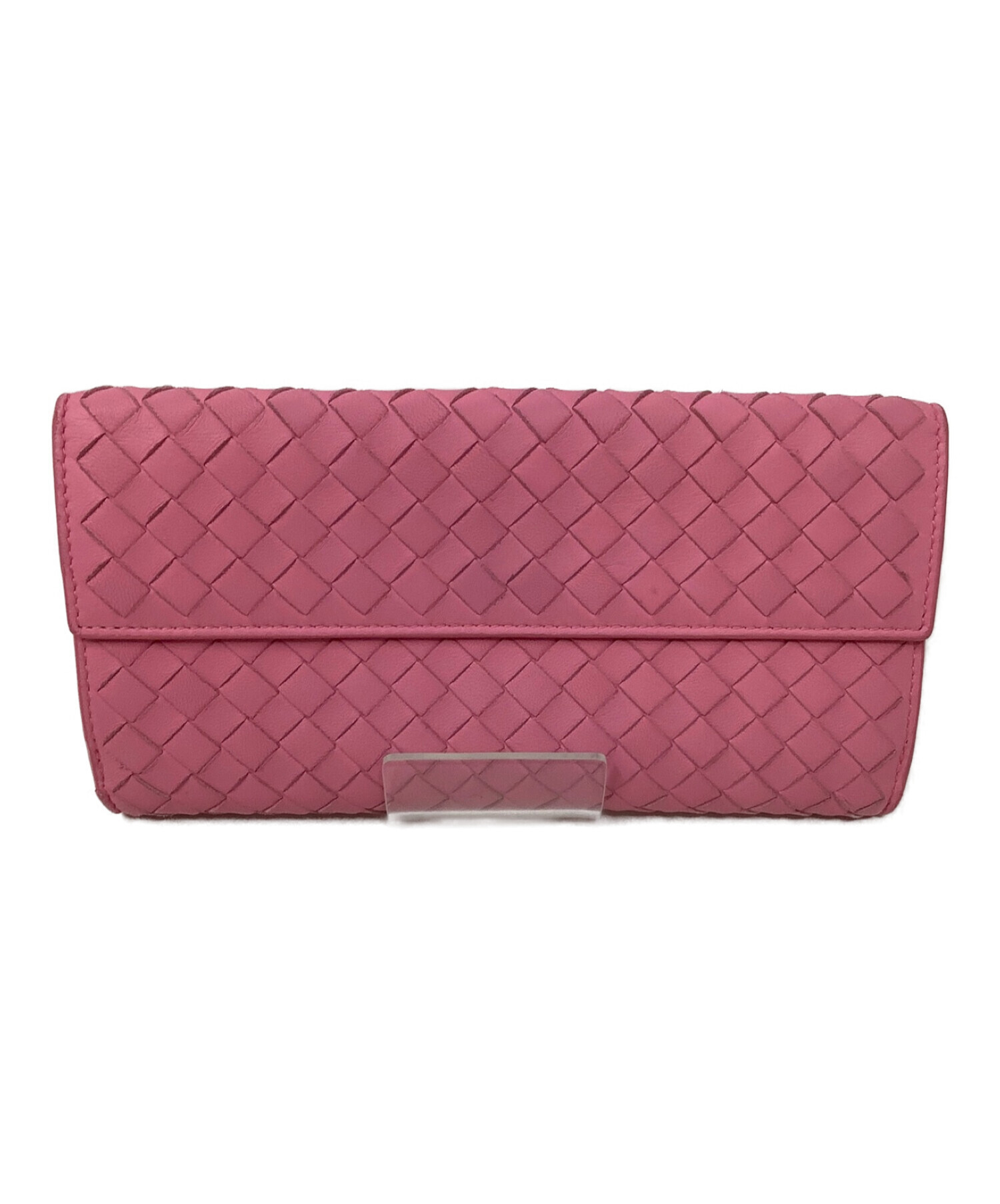 ちょこです✨BOTTEGA VENETA 長財布 色 ピンク BOTTEGA VENETA ボッテガヴェネタ 長財布 イントレチャート バタフライ