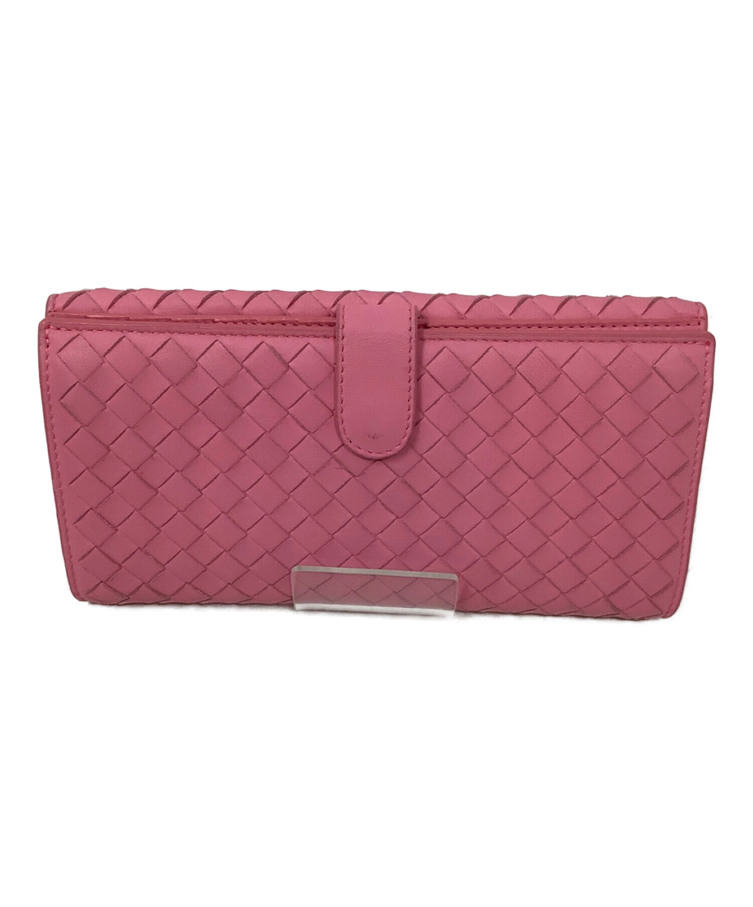 BOTTEGA VENETA ボッテガベネタ 財布・ケース  ピンク 【古着】【中古】【送料無料】 中古・古着通販】BOTTEGA VENETA (ボッテガベネタ) 3つ折り財布