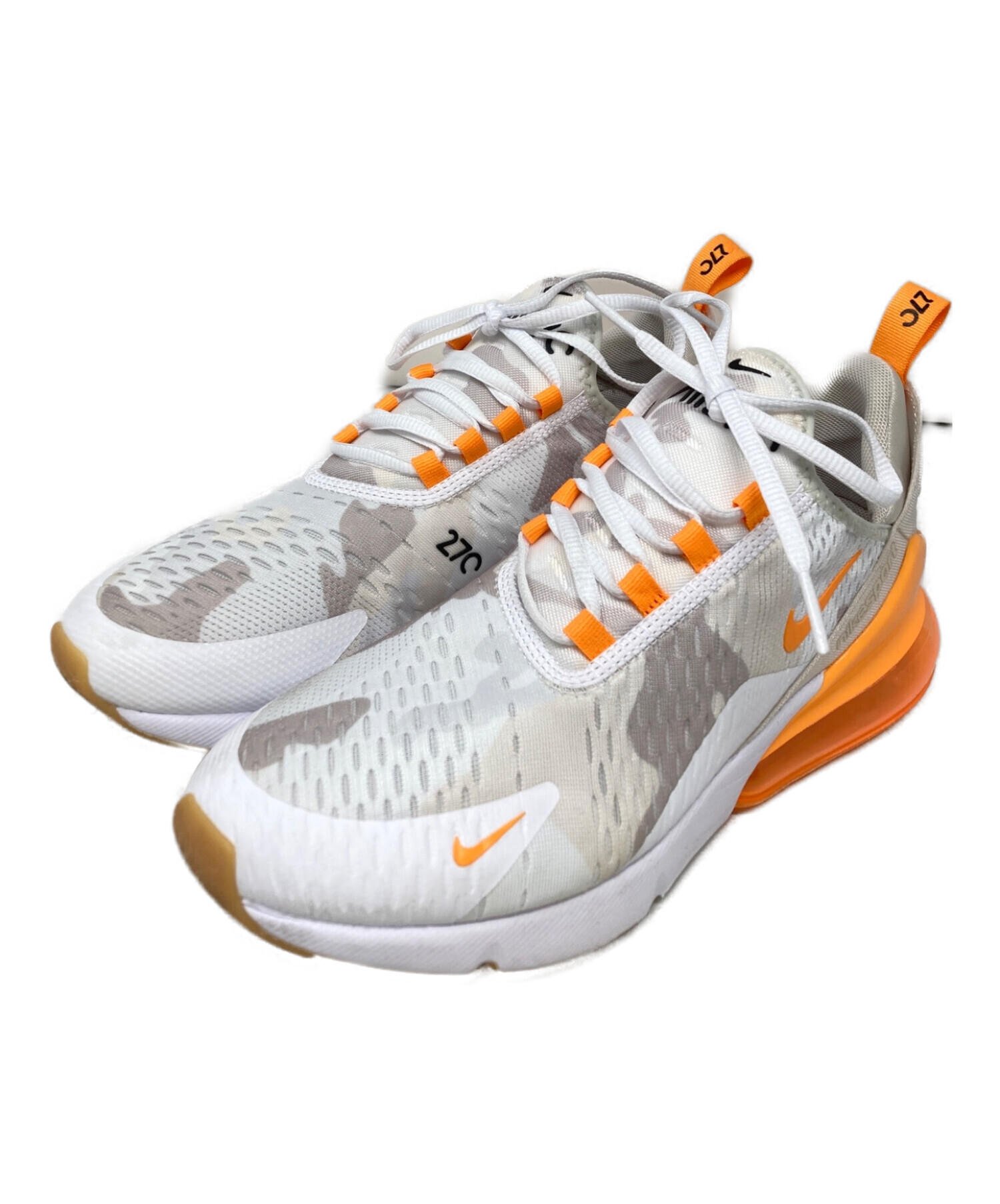 中古・古着通販】NIKE (ナイキ) AIR MAX 270 SE ホワイト×オレンジ 