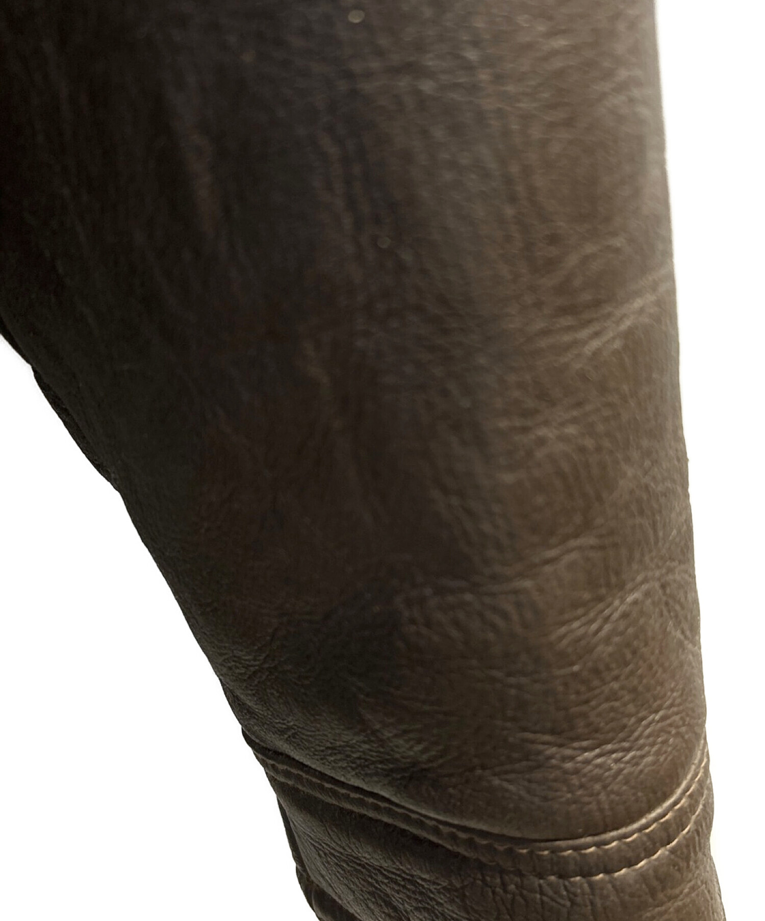 中古・古着通販】WOOLEA (ウーリア) ムートンレザージャケット