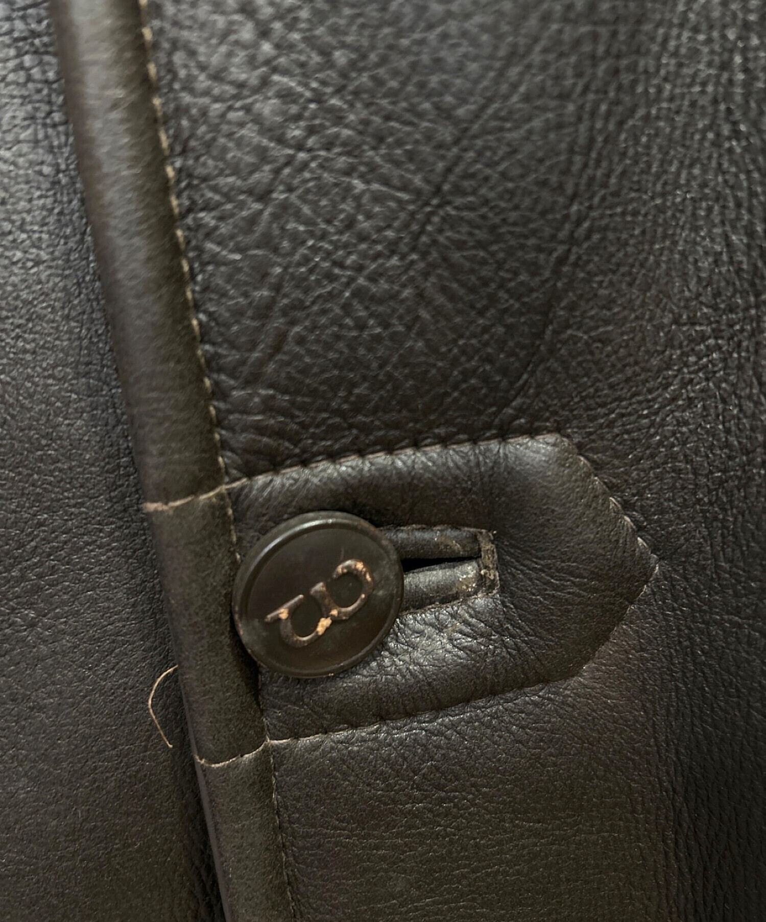 中古・古着通販】WOOLEA (ウーリア) ムートンレザージャケット