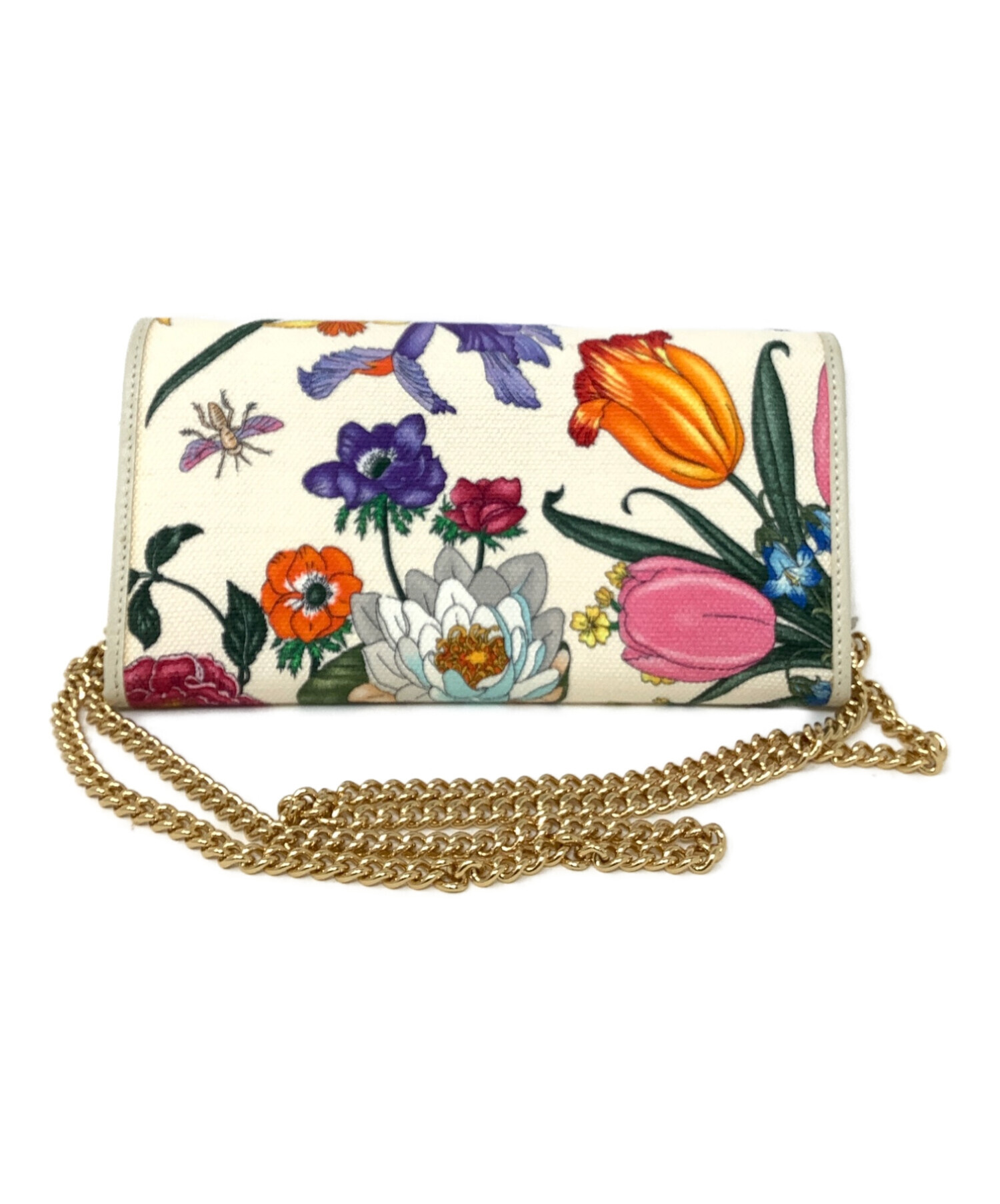 中古・古着通販】GUCCI (グッチ) ショルダーウォレット ベージュ 