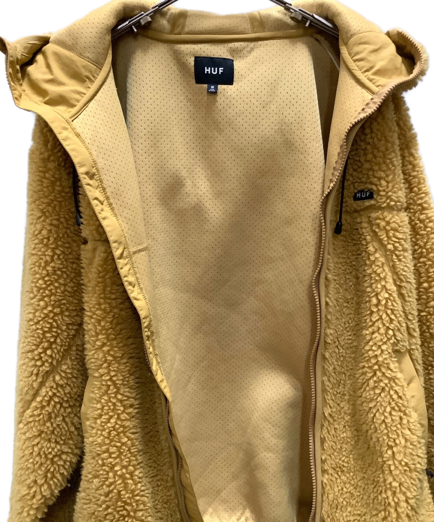 中古・古着通販】HUF (ハフ) STANDARD BOA HOODED JACKET オレンジ
