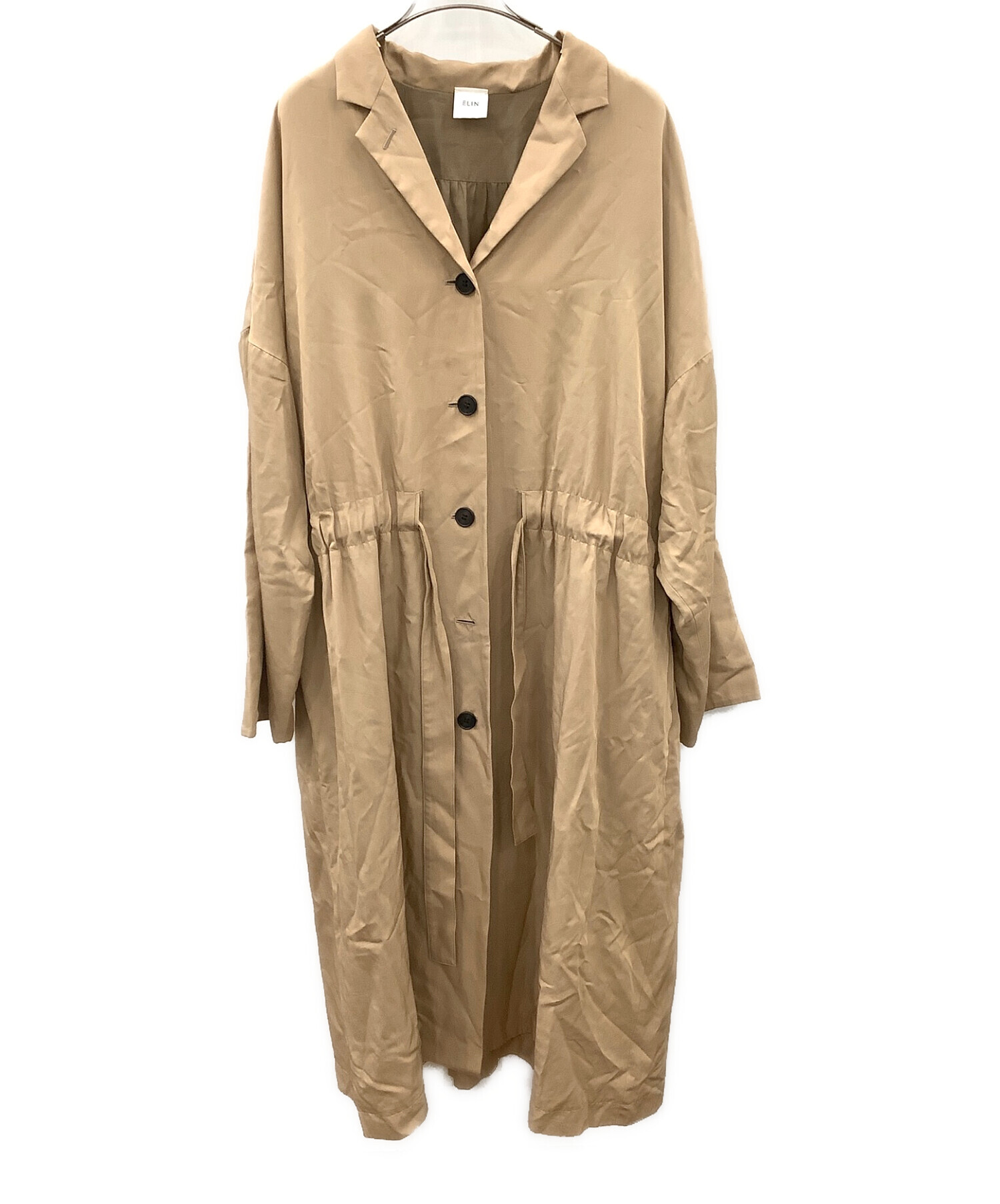 お値下げ　新品　ELIN  エリン　ヤクストールガウンコート 36 中古・古着通販】ELIN (エリン) ボリュームスリーブウールコート